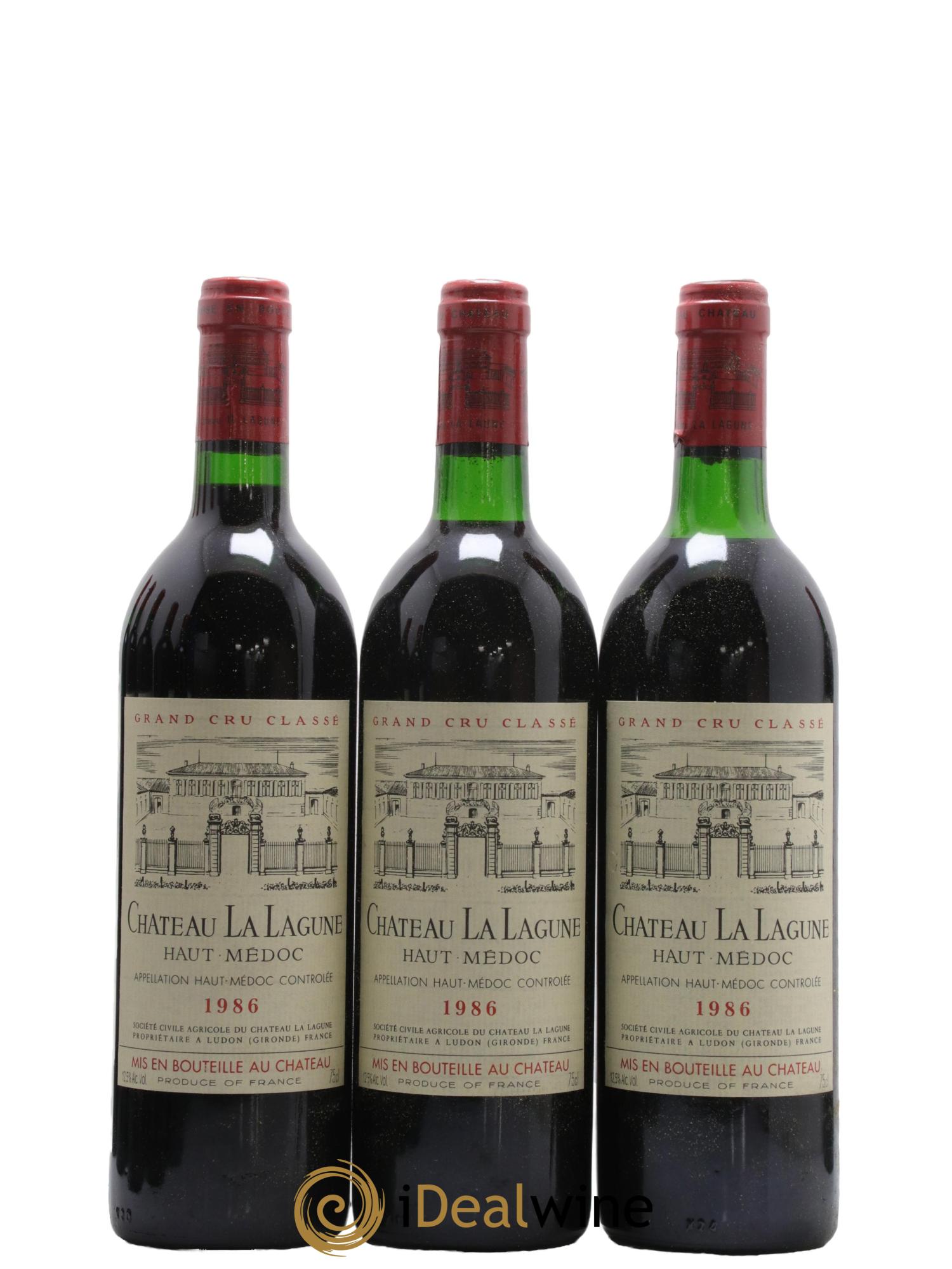 Château la Lagune 3ème Grand Cru Classé  1986 - Lot de 12 bouteilles - 3