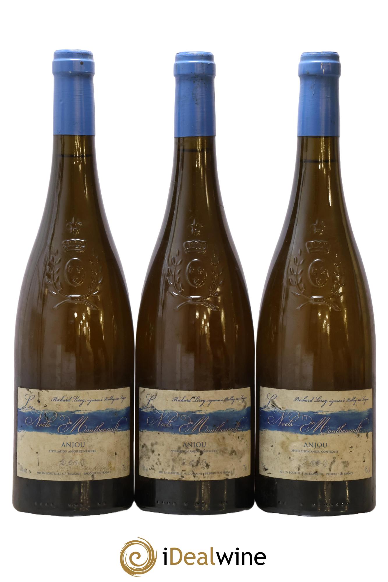 Anjou Les Noëls de Montbenault Richard Leroy 2003 - Posten von 3 Flaschen - 0