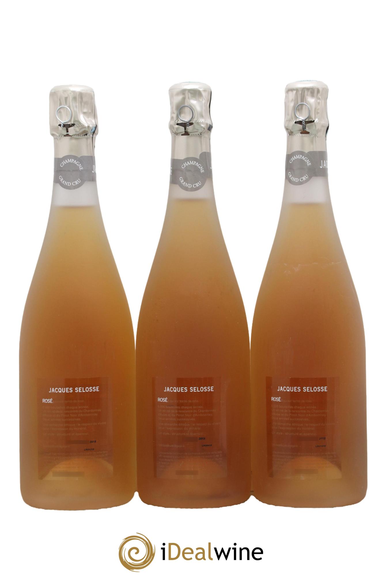 Rosé Brut Jacques Selosse - Lot de 3 bouteilles - 1