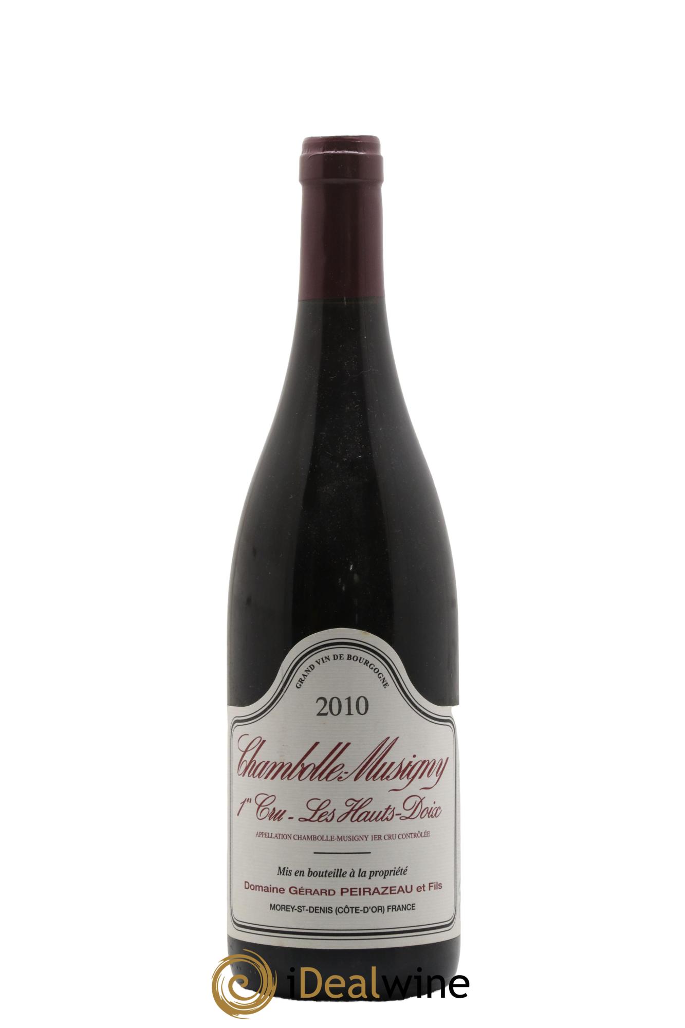 Chambolle-Musigny 1er Cru Les Hauts Doix Peirazeau (Domaine) 2010 - Lot de 1 bouteille - 0