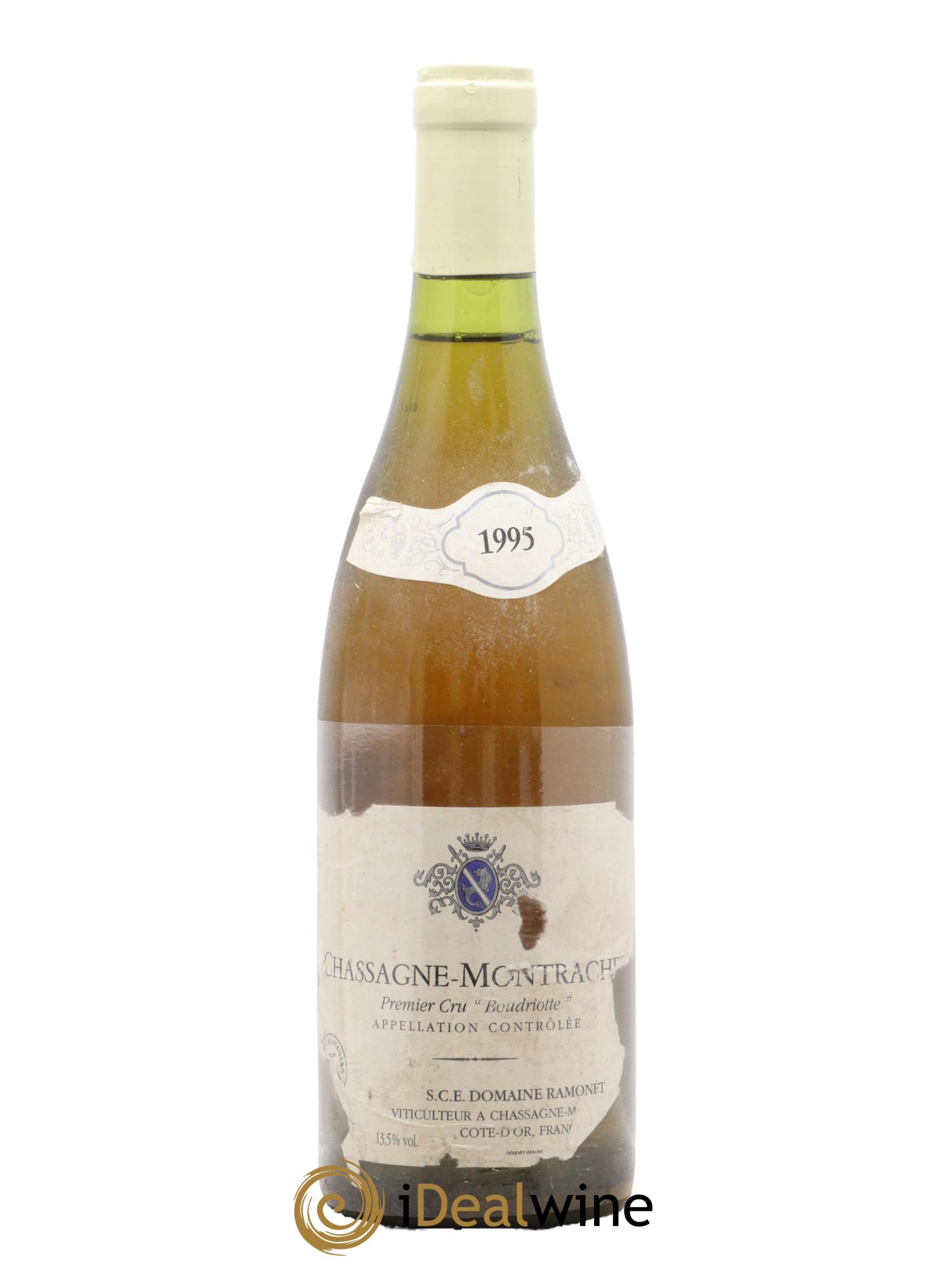 Chassagne-Montrachet 1er Cru Boudriotte Ramonet (Domaine) 1995 - Lot de 1 bouteille - 0