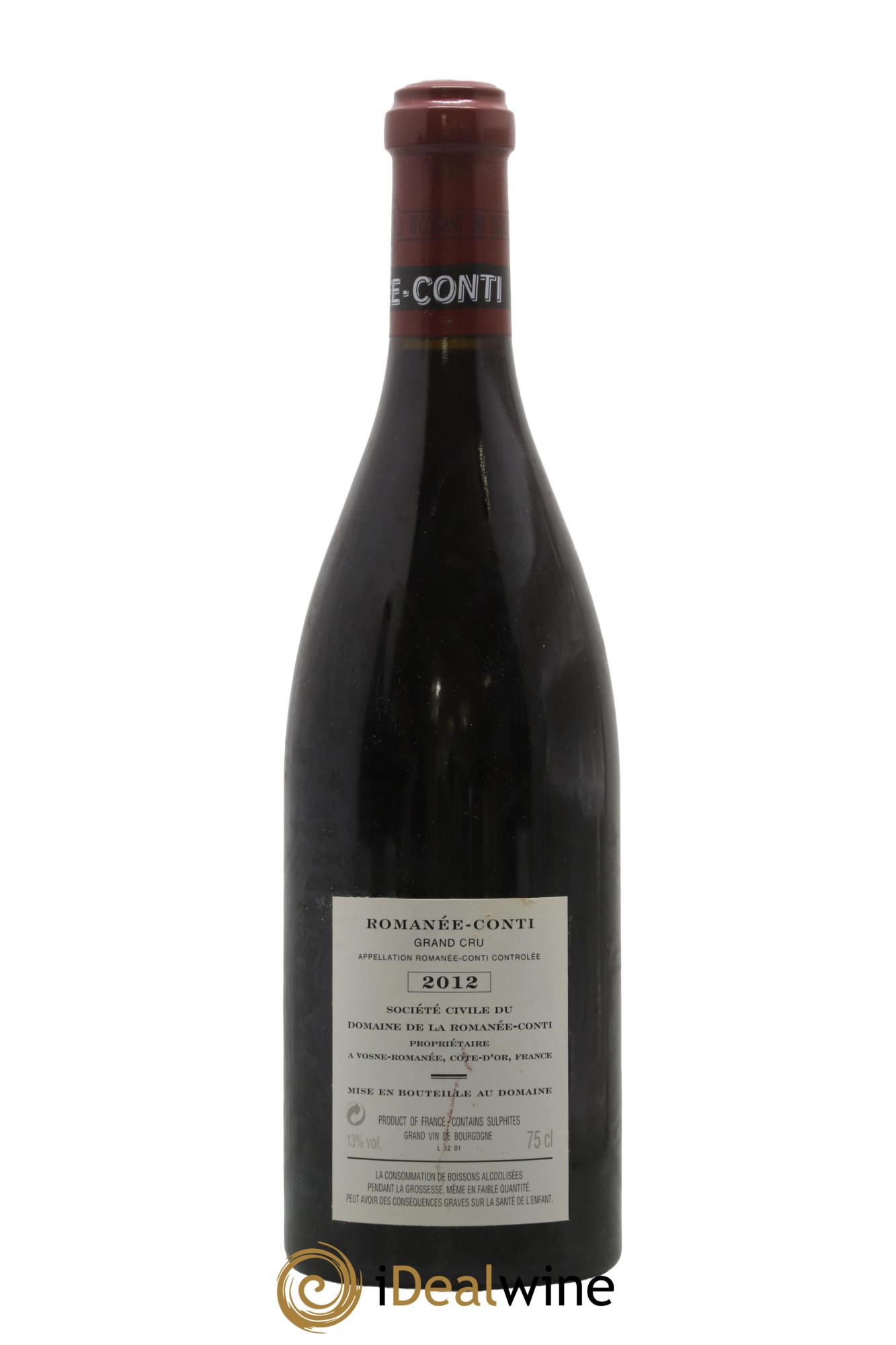 Romanée-Conti Grand Cru Domaine de la Romanée-Conti 2012 - Posten von 1 Flasche - 1