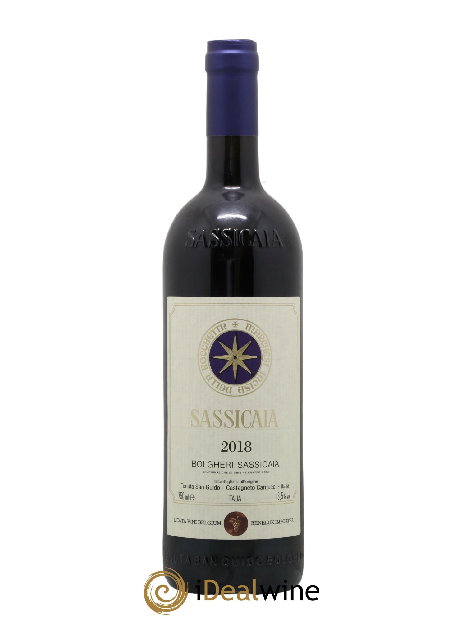 Bolgheri DOC Sassicaia Tenuta San Guido 2018 - Lot de 1 bouteille - 0