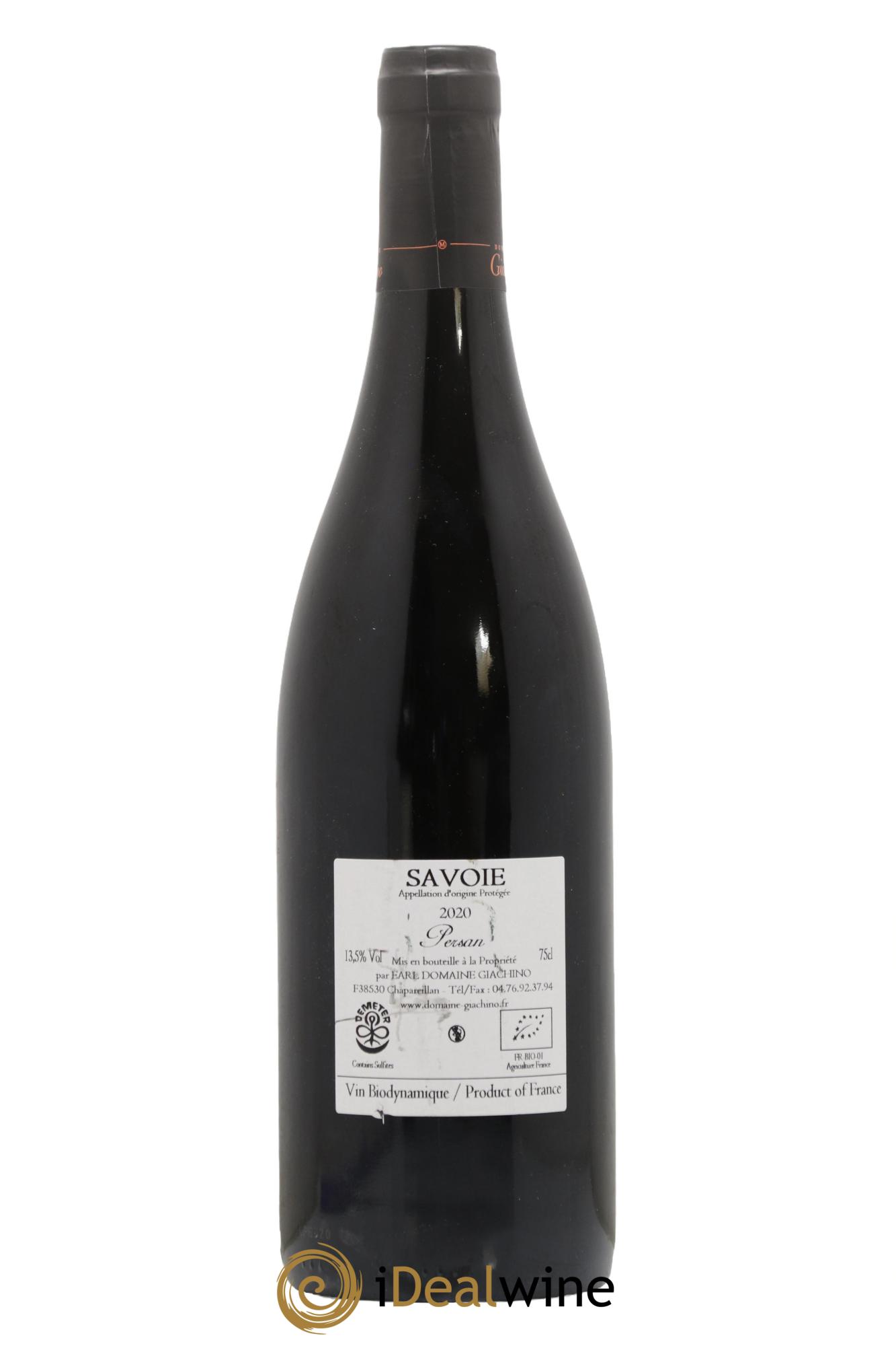 Vin de Savoie Persan Giachino 2020 - Lot de 1 bouteille - 1
