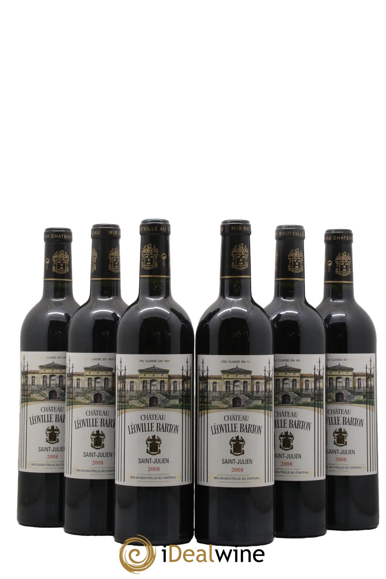 Château Léoville Barton 2ème Grand Cru Classé 2008 - Lot of 6 bottles - 0