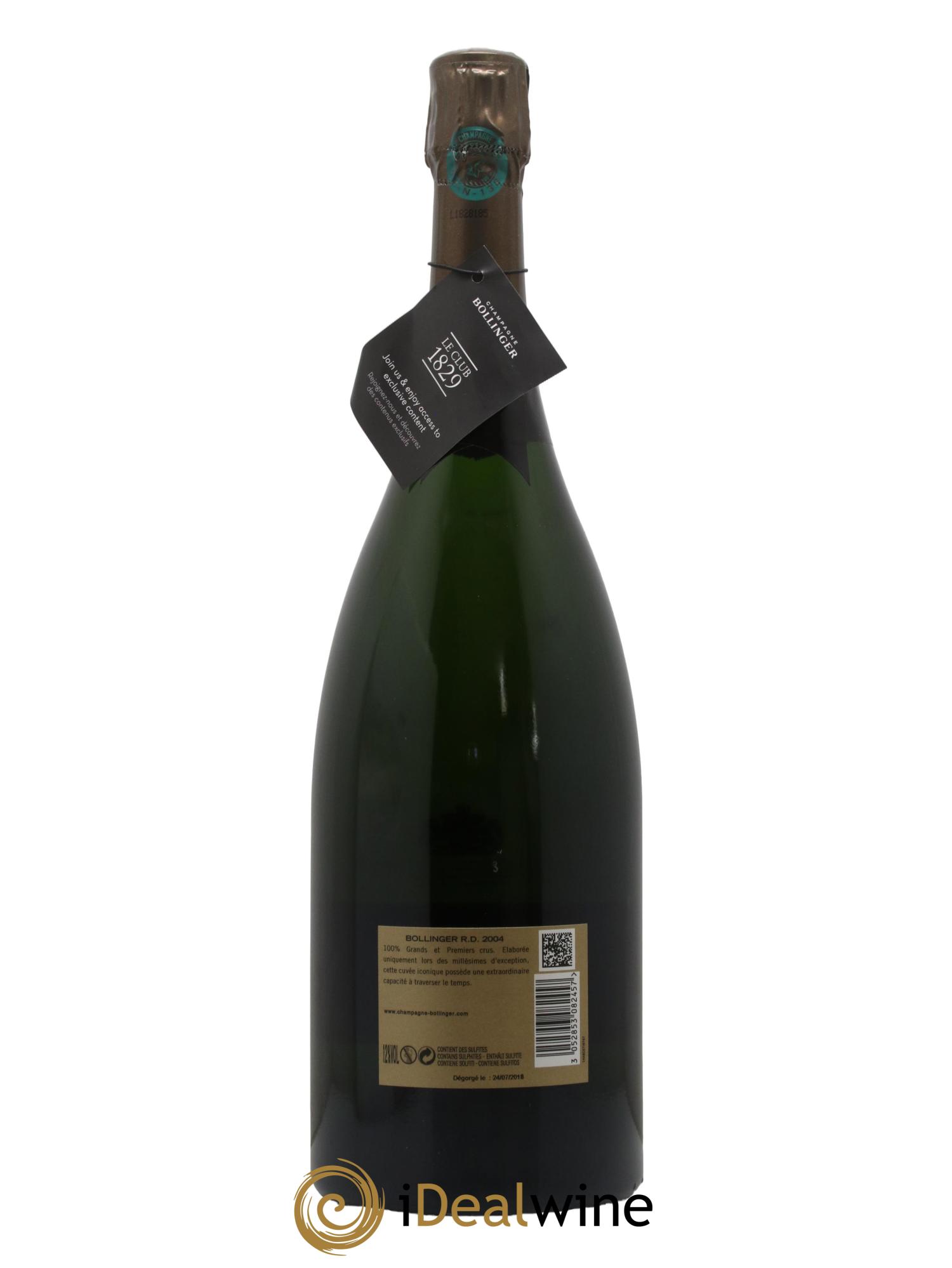 R.D. Extra-Brut Bollinger 2004 - Lot of 1 magnum - 1