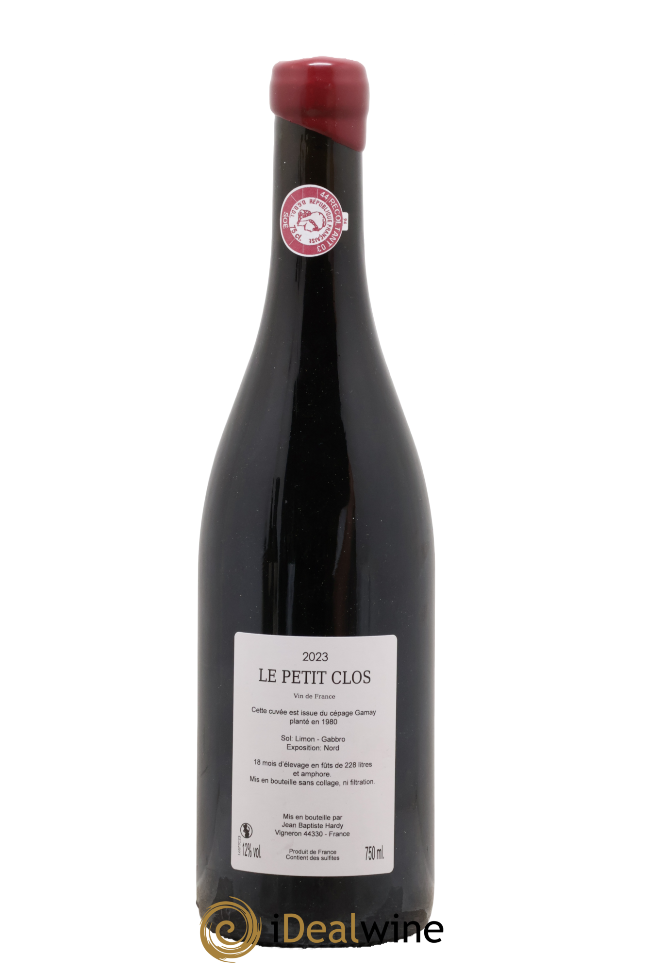Vin de France Le Petit Clos Jean-Baptiste Hardy 2023 - Lot of 1 bottle - 1