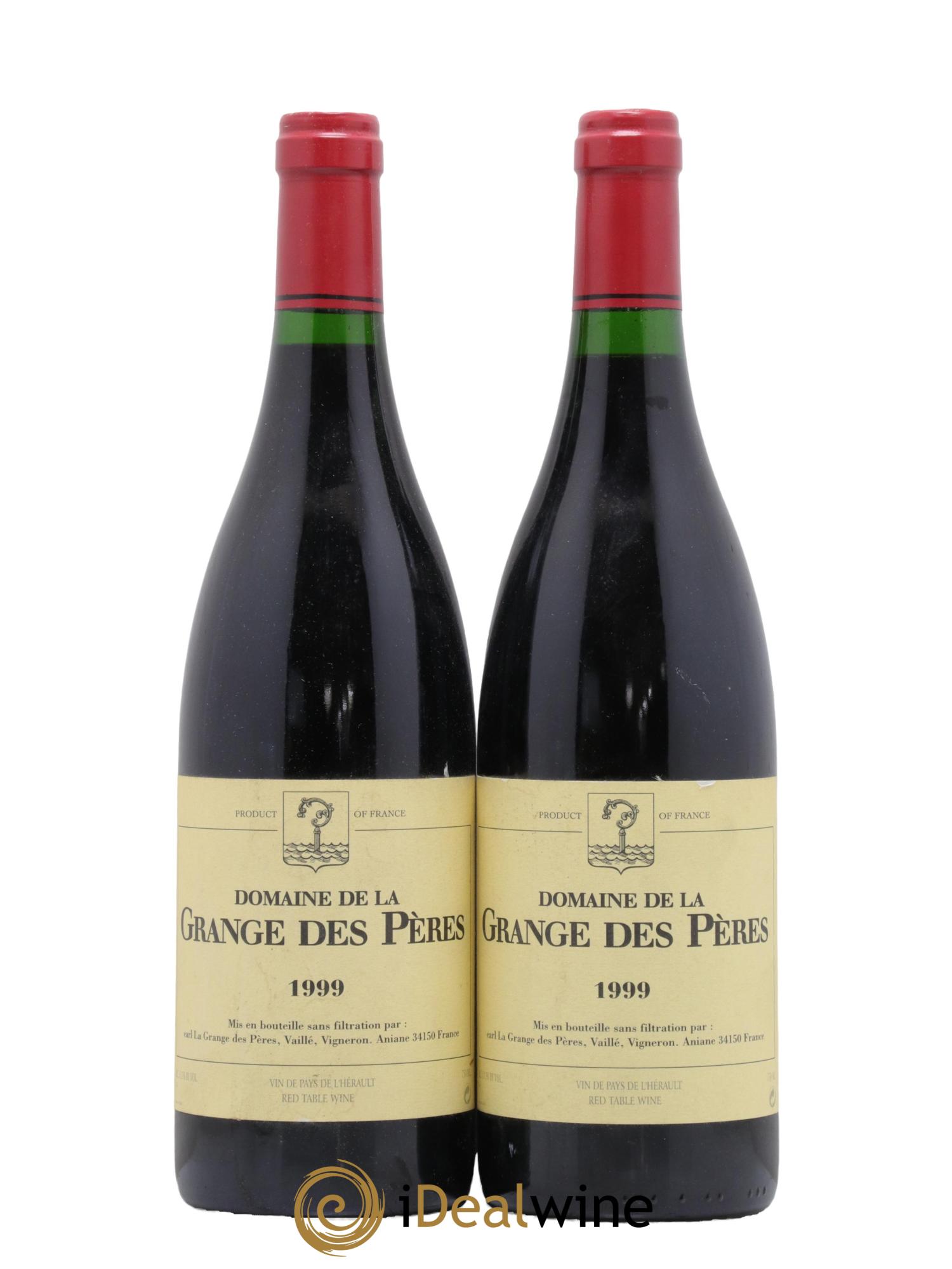 Pays d'Hérault Grange des Pères Laurent Vaillé 1999 - Lot de 2 bouteilles - 0
