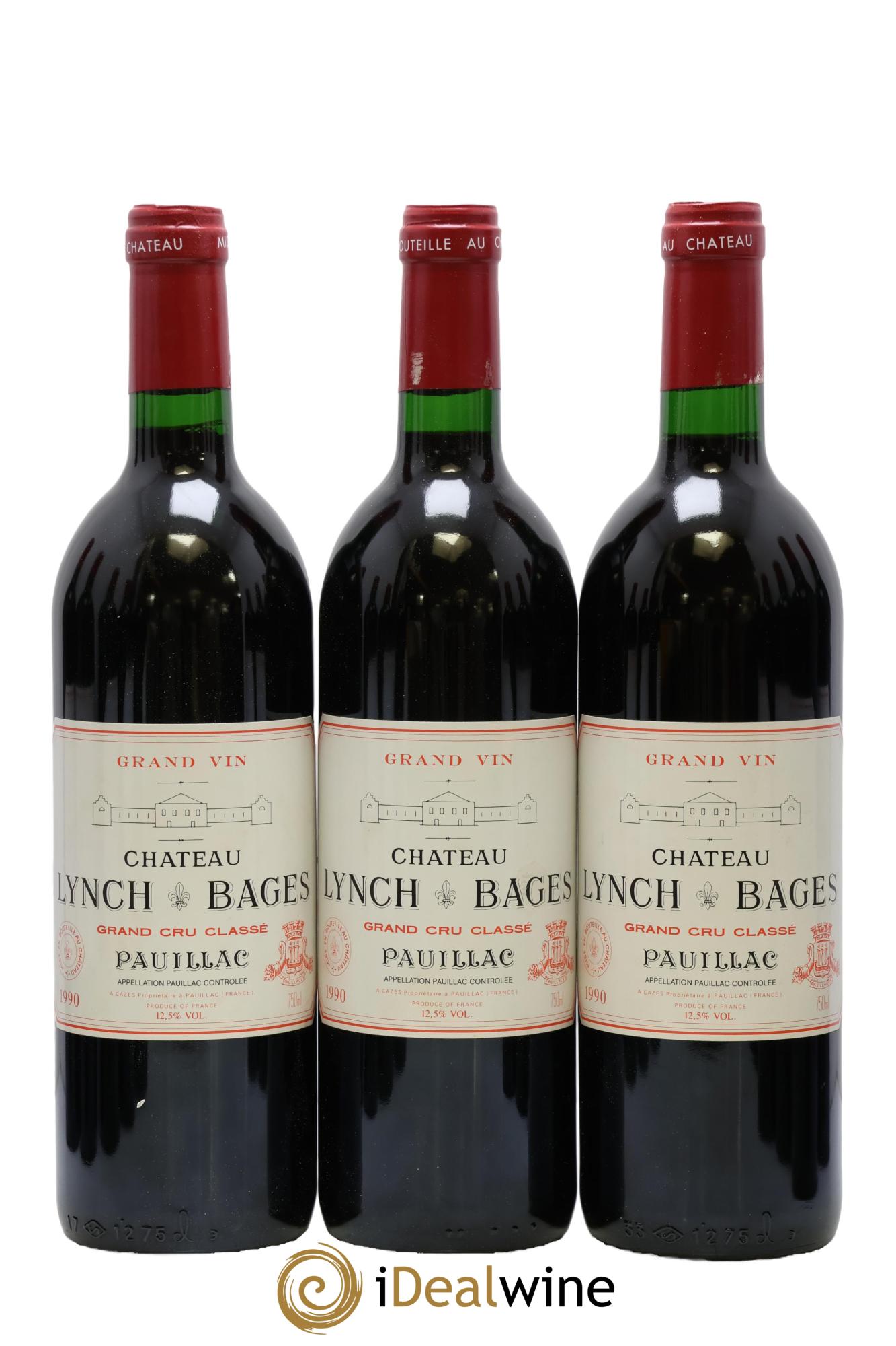 Château Lynch Bages 5ème Grand Cru Classé 1990 - Lot of 12 bottles - 1