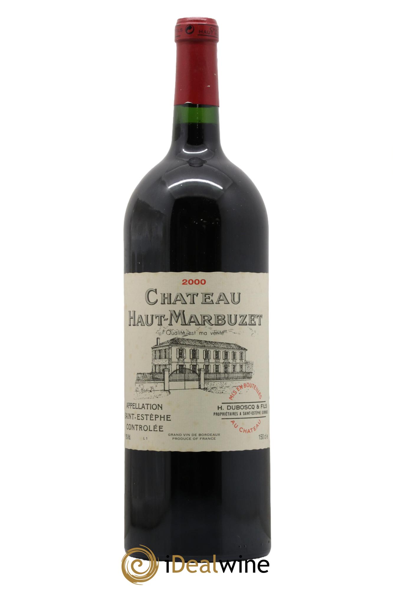 Château Haut Marbuzet 2000 - Lot de 1 magnum - 0