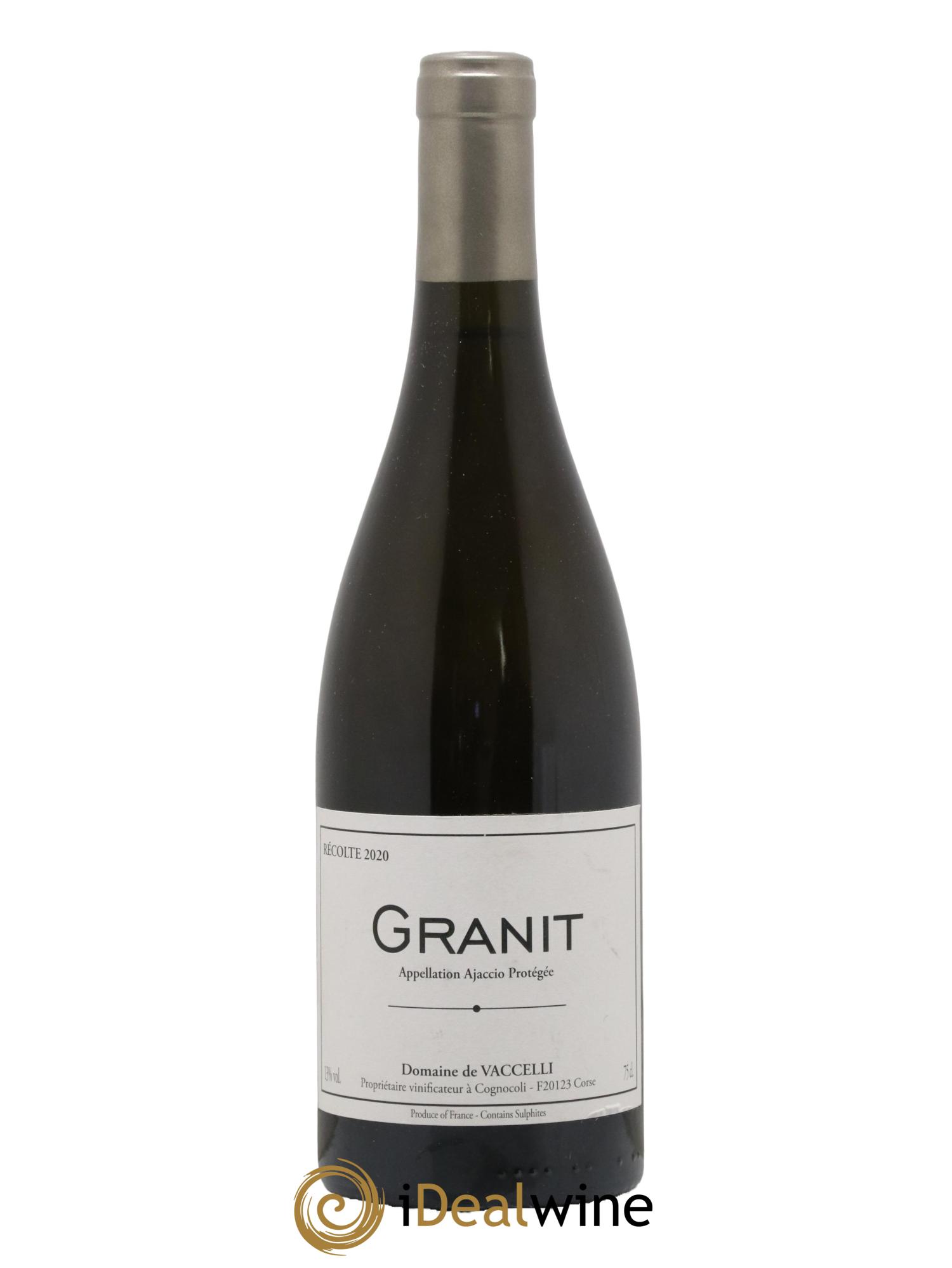 Ajaccio Granit Vaccelli 2020 - Lot de 1 bouteille - 0