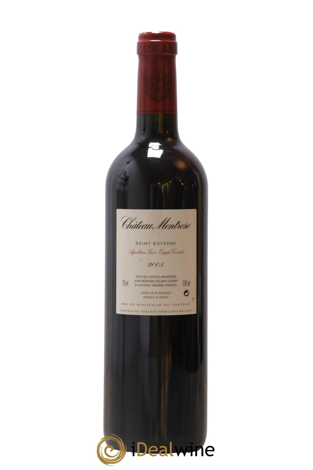 Château Montrose 2ème Grand Cru Classé 2005 - Lot de 1 bouteille - 1