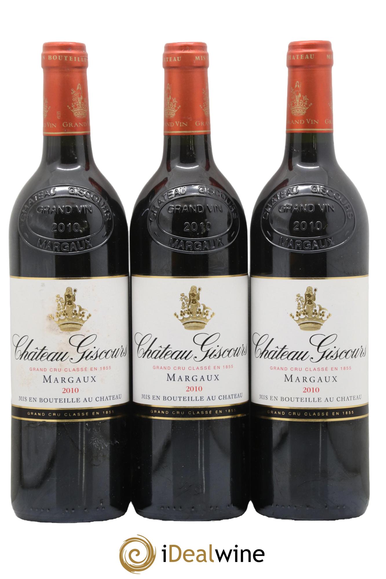 Château Giscours 3ème Grand Cru Classé 2010 - Lot of 3 bottles - 0