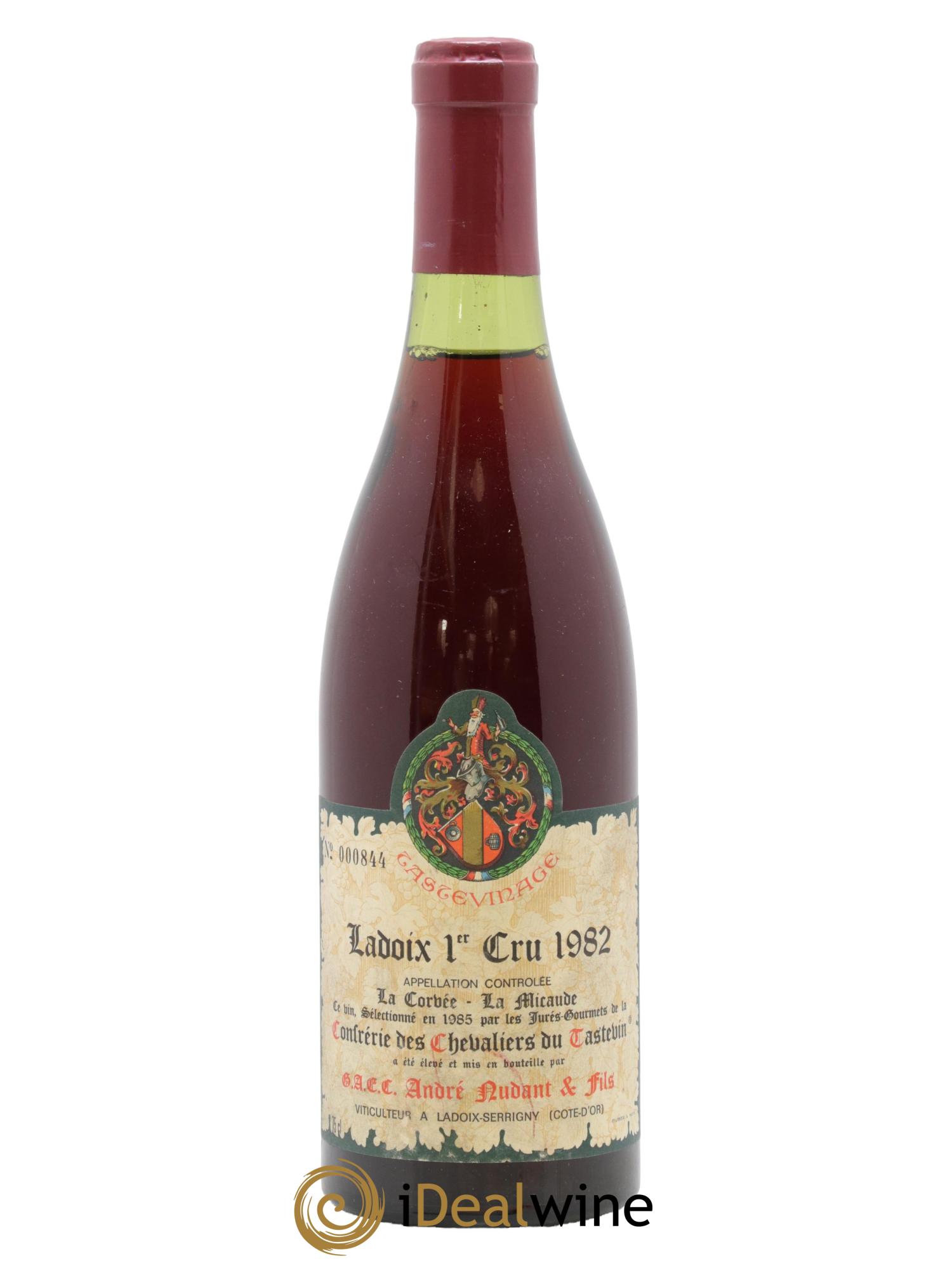 Ladoix 1er Cru La Corvée La Micaude André Nudant & Fils Tastevinage 1982 - Posten von 1 Flasche - 0