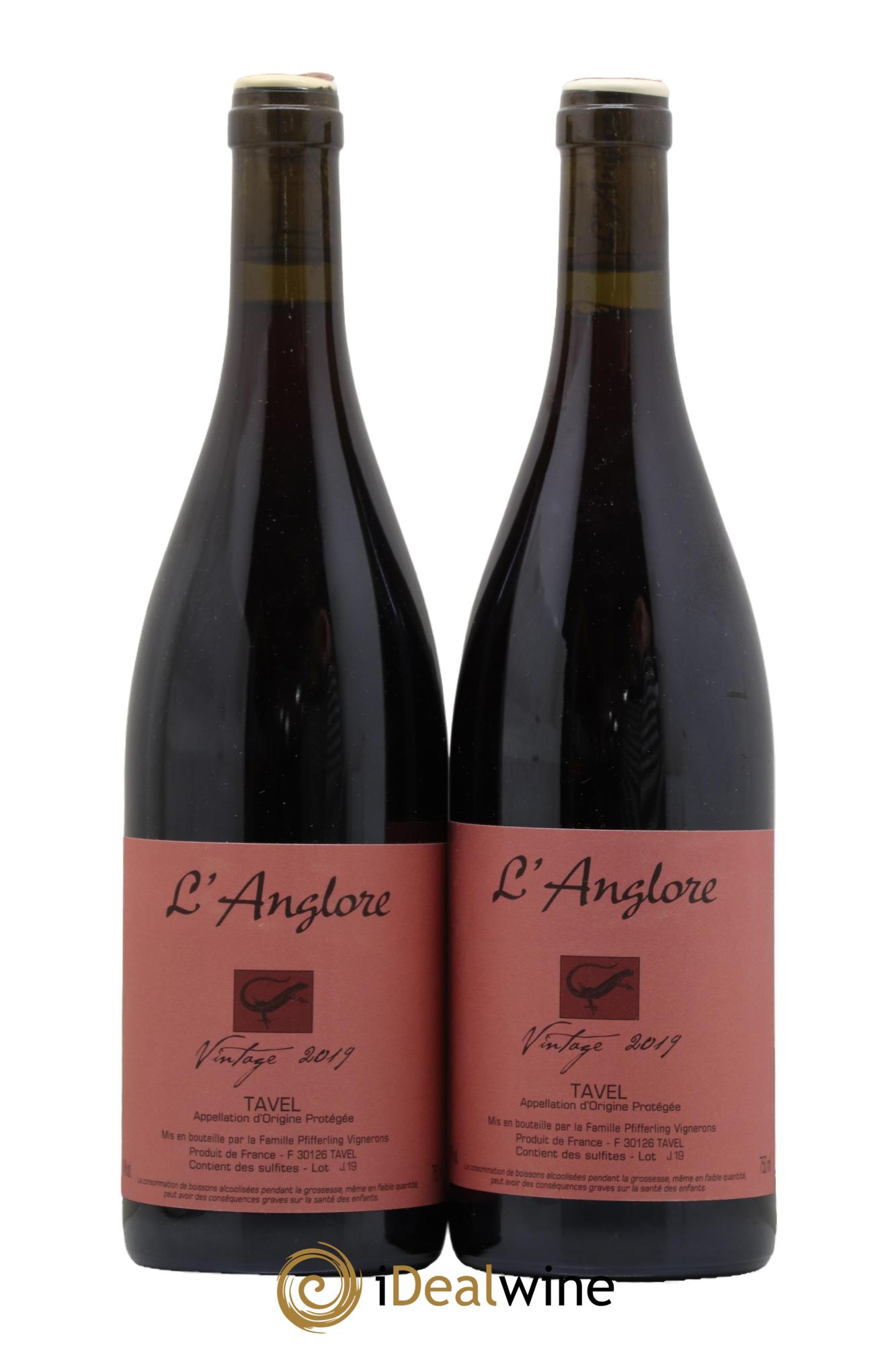 Tavel Vintage L'Anglore 2019 - Lot de 2 bouteilles - 0