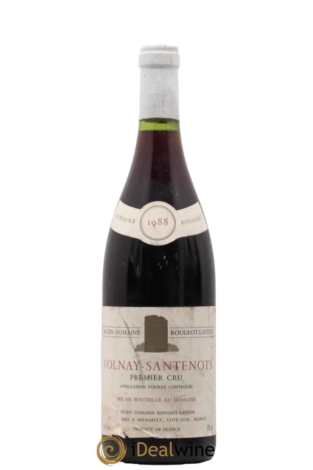 Volnay 1er Cru Santenots Rougeots Latour 1988 - Lot de 1 bouteille - 0