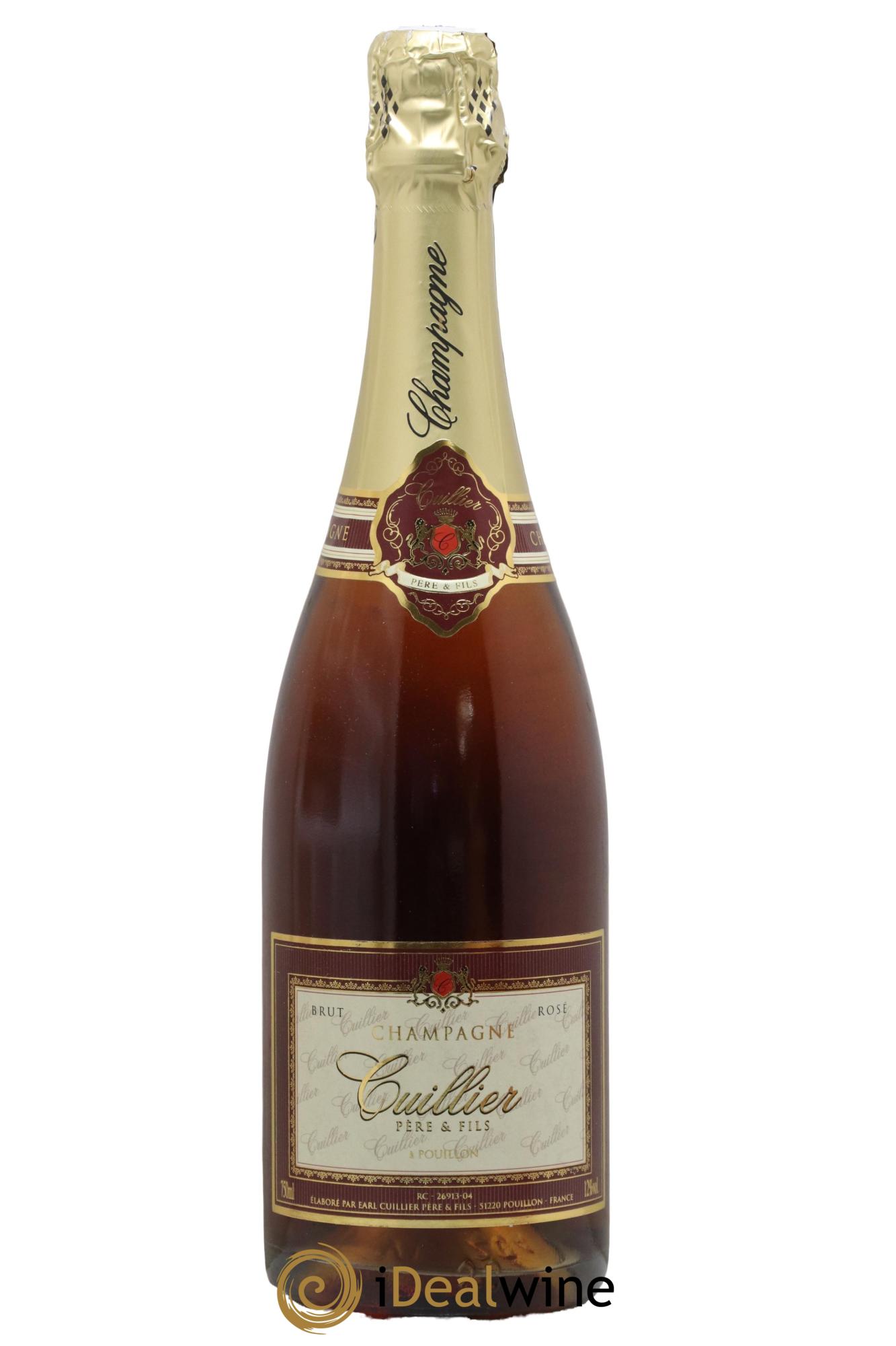 Champagne - Brut Rosé Cuillier Père et Fils - Lot de 1 bouteille - 0