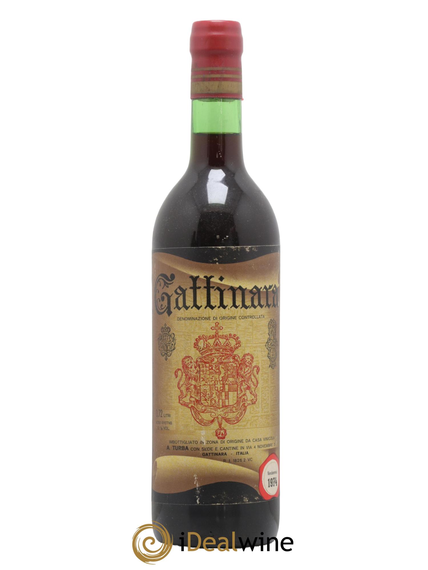 Gattinara DOCG Amedeo Turba 1974 - Lot de 1 bouteille - 0