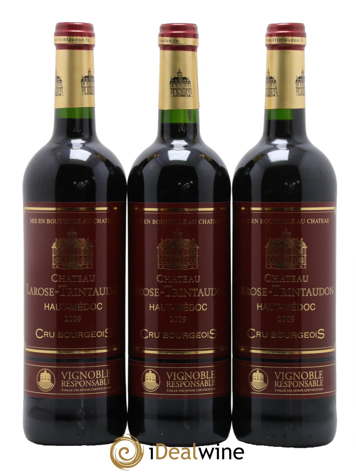 Château Larose Trintaudon Cru Bourgeois 2009 - Lot de 3 bouteilles - 0