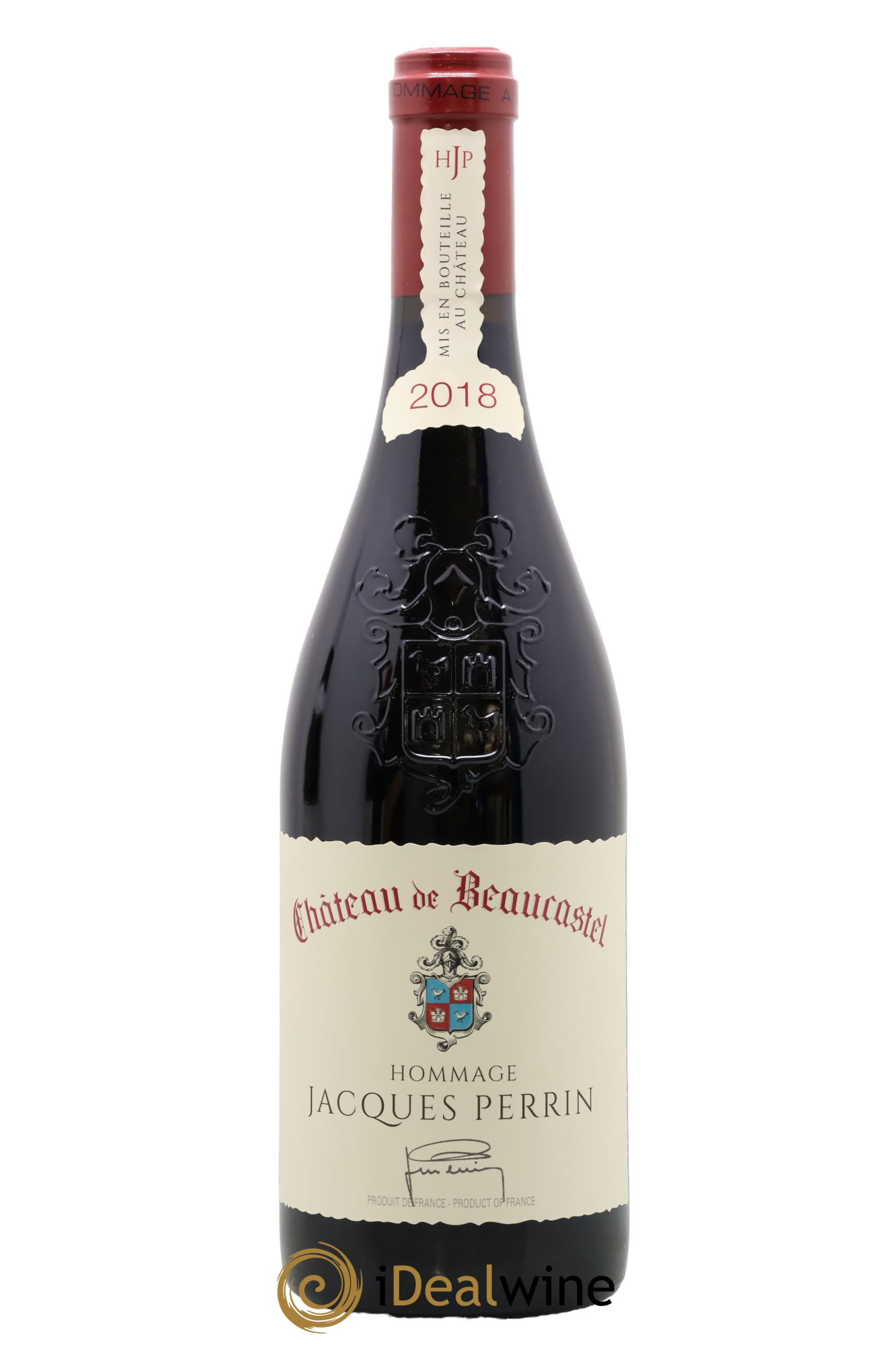Châteauneuf-du-Pape Château de Beaucastel Hommage à Jacques Perrin Famille Perrin 2018 - Lot de 1 bouteille - 0