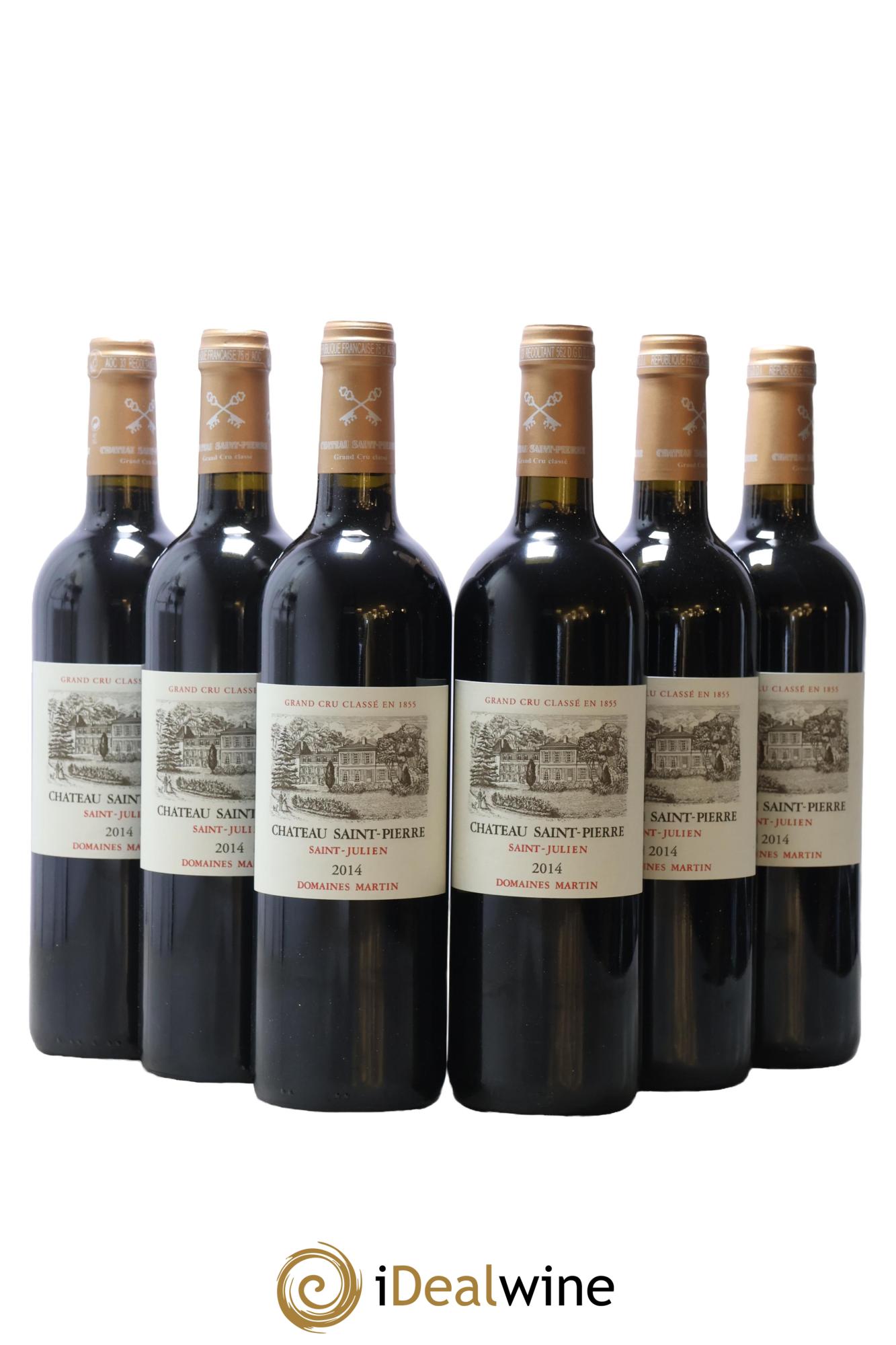 Château Saint-Pierre 4ème Grand Cru Classé 2014 - Lotto di 6 bottiglie - 0