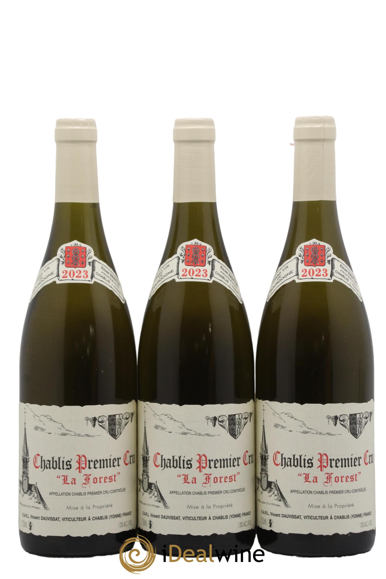 Chablis 1er Cru La Forest Vincent Dauvissat (Domaine) 2023 - Posten von 3 Flaschen - 0