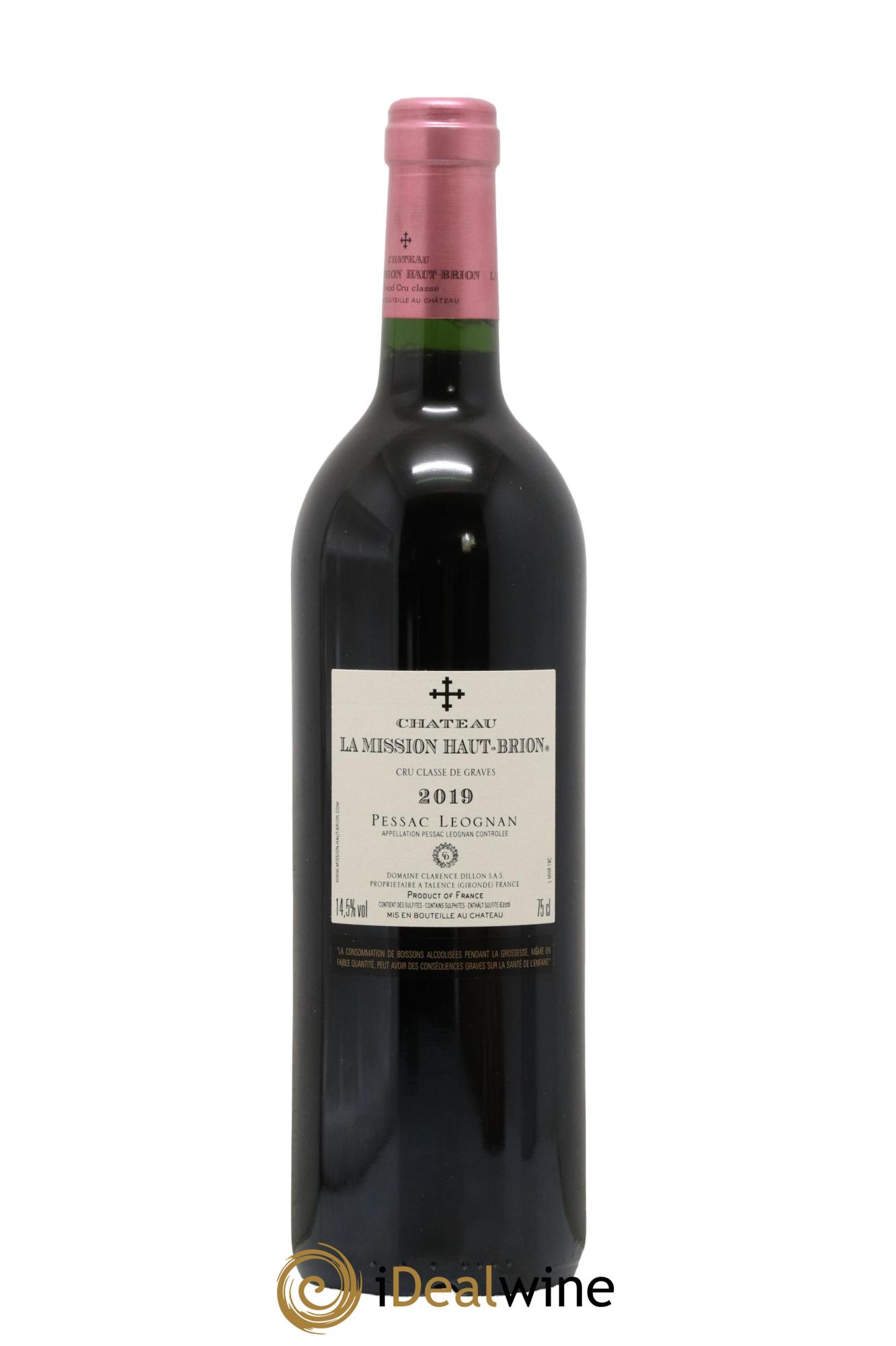 Château la Mission Haut-Brion Cru Classé de Graves  2019 - Lot of 1 bottle - 1