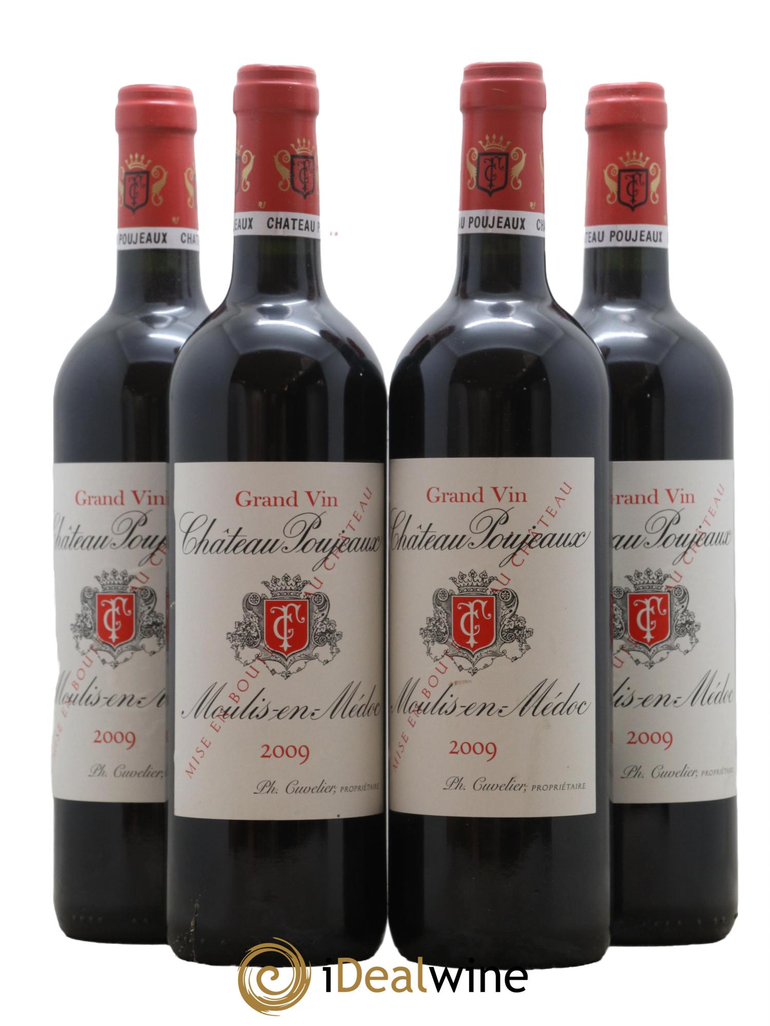Château Poujeaux  2009 - Lot de 4 bouteilles - 0