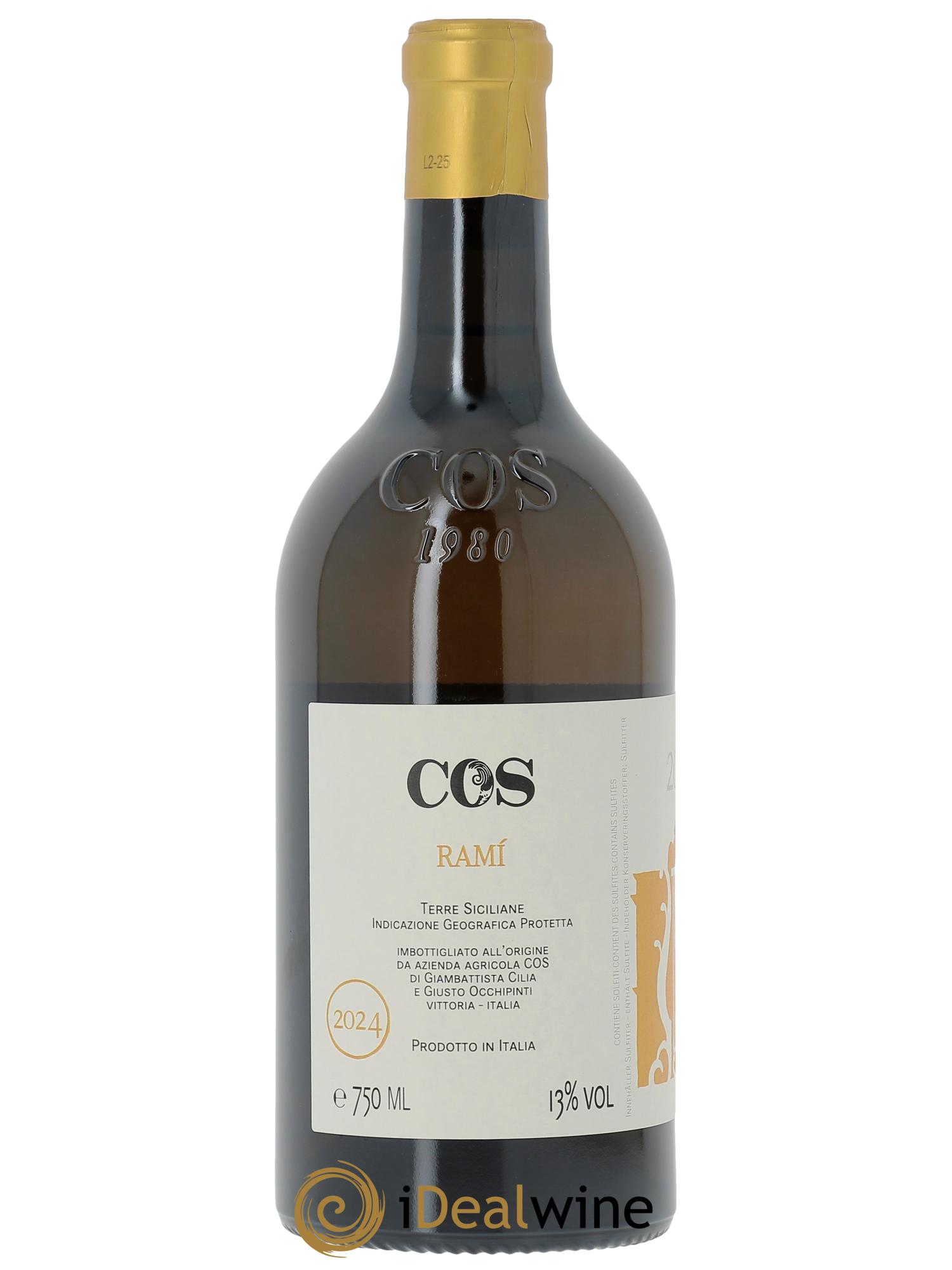 IGP Sicile Azienda Agricola Cos Rami  2024 - Lot de 1 bouteille - 1