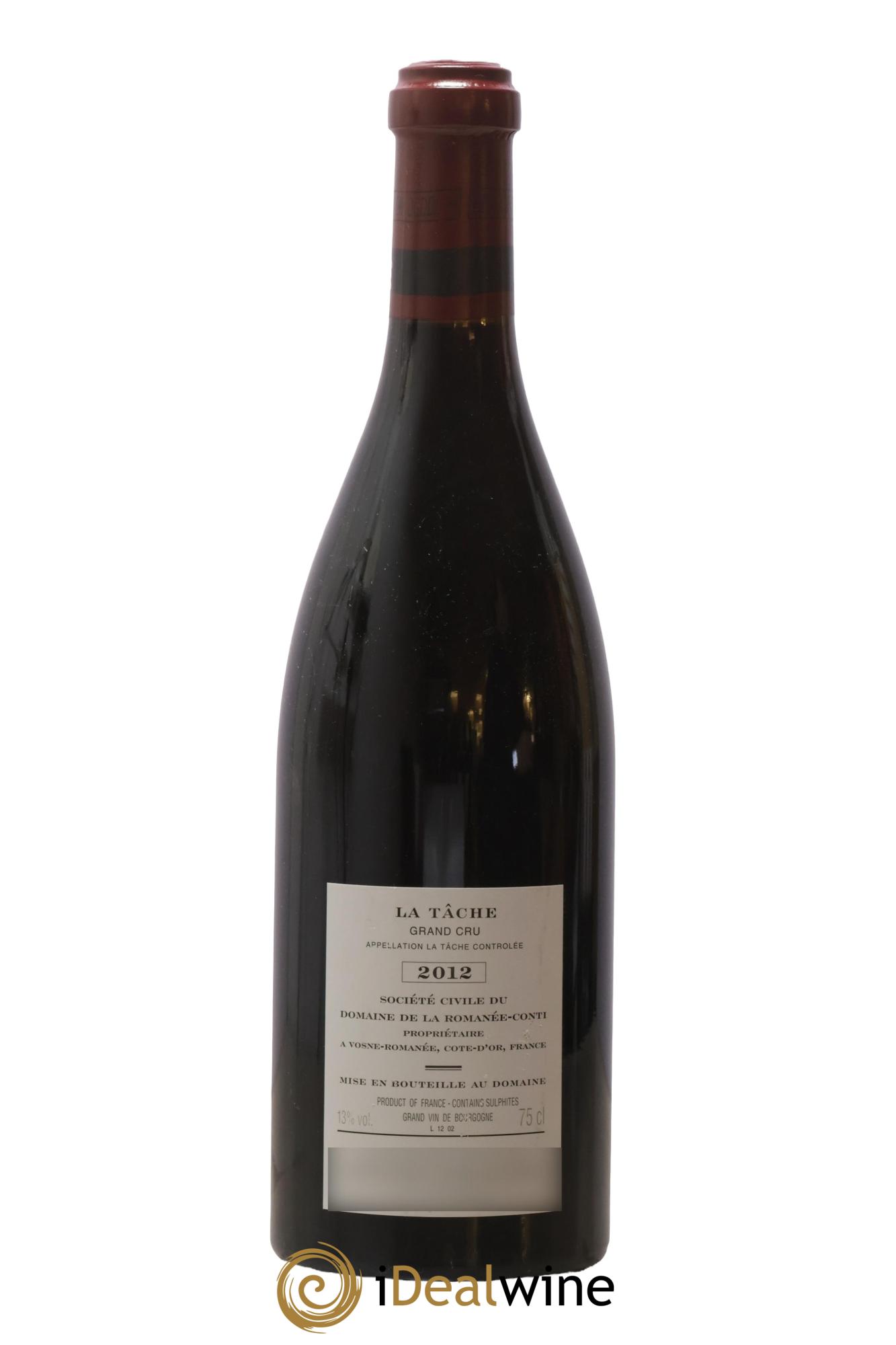 La Tâche Grand Cru Domaine de la Romanée-Conti 2012 - Posten von 1 Flasche - 1
