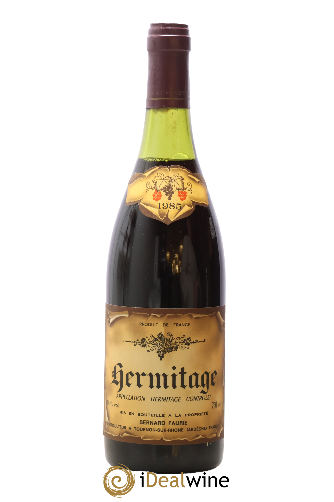 Hermitage Bernard Faurie 1985 - Lot de 1 bouteille - 0