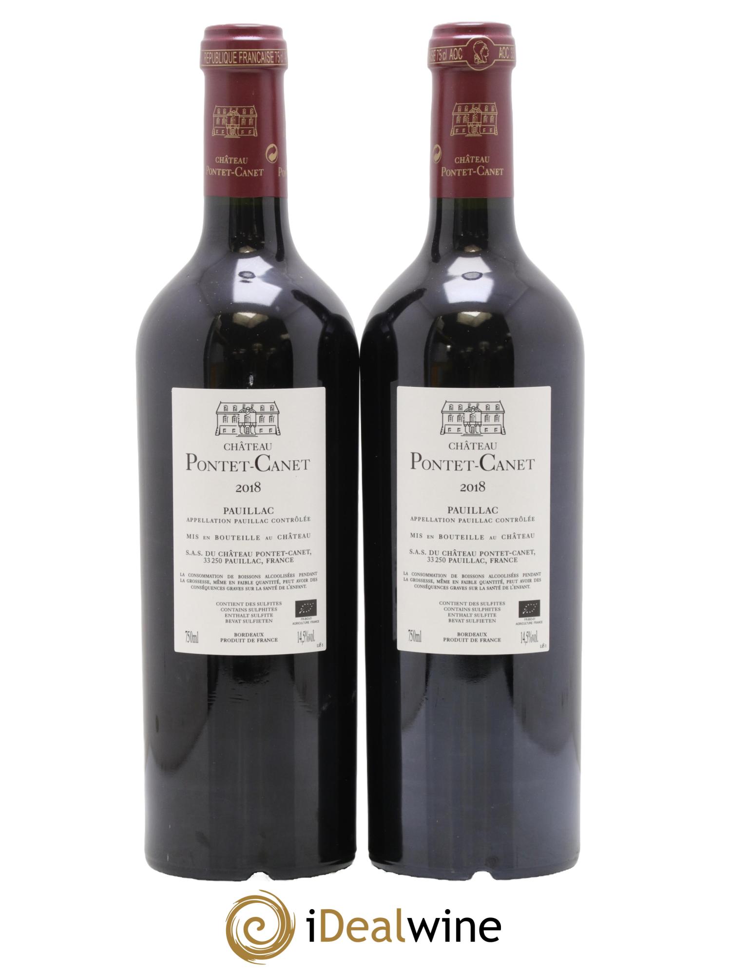 Château Pontet Canet 5ème Grand Cru Classé 2018 - Posten von 2 Flaschen - 1