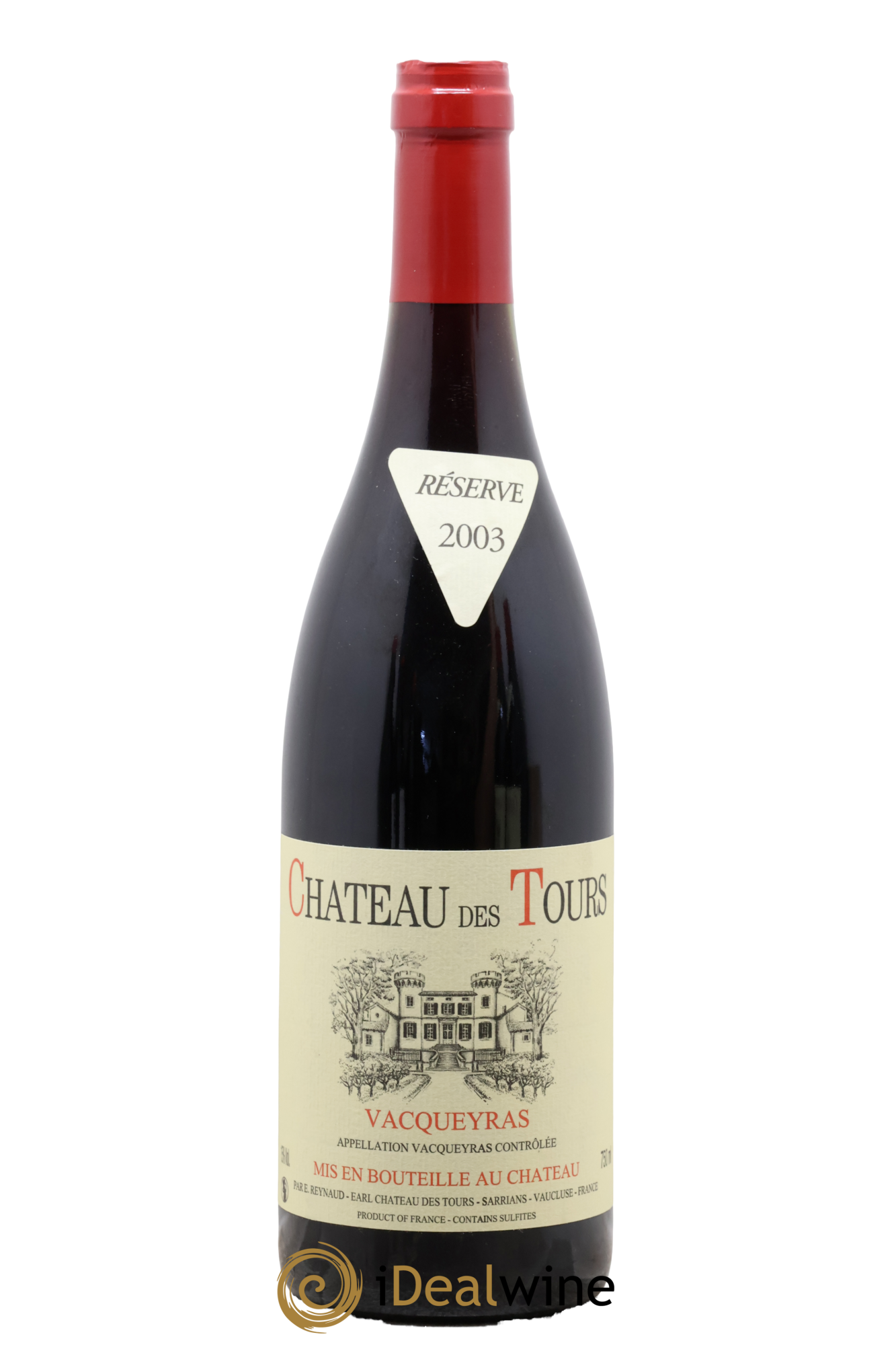 Vacqueyras Château des Tours Emmanuel Reynaud 2003 - Lot de 1 bouteille - 0