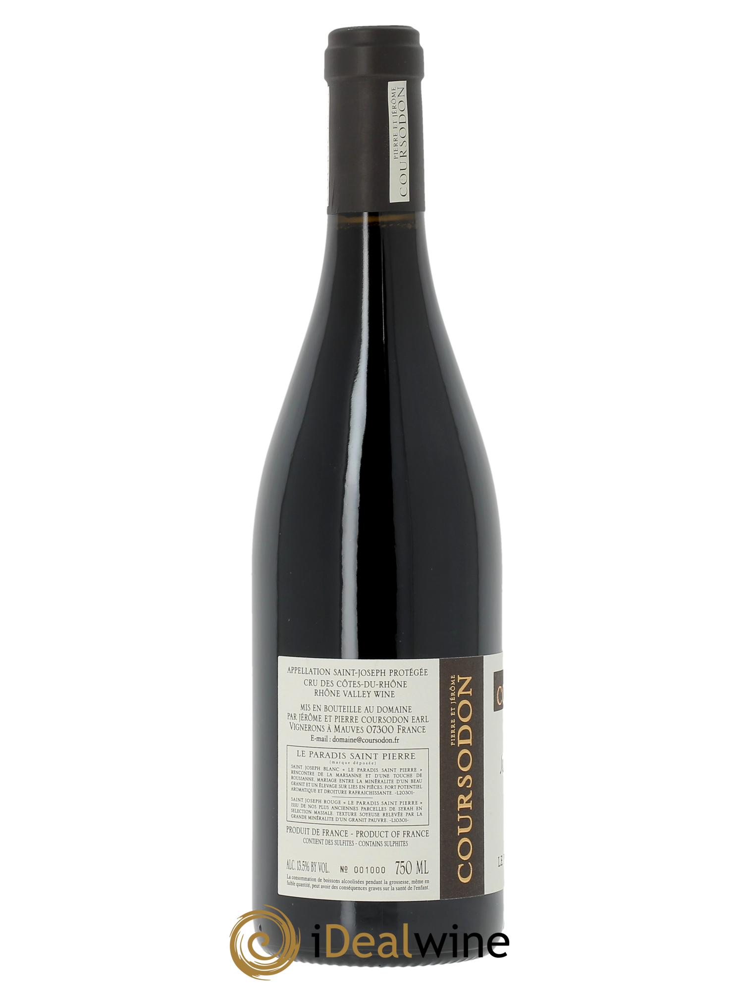 Saint-Joseph Le Paradis Saint-Pierre Pierre et Jérôme Coursodon  2023 - Lotto di 1 bottiglia - 1