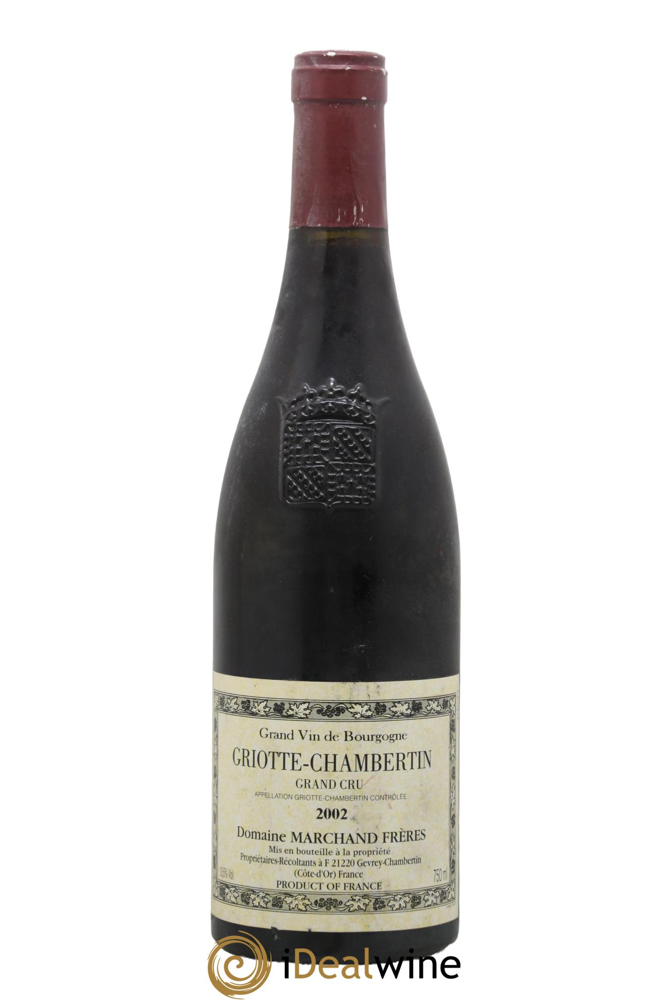 Griotte-Chambertin Grand Cru Marchand Frères 2002 - Lot of 1 bottle - 0