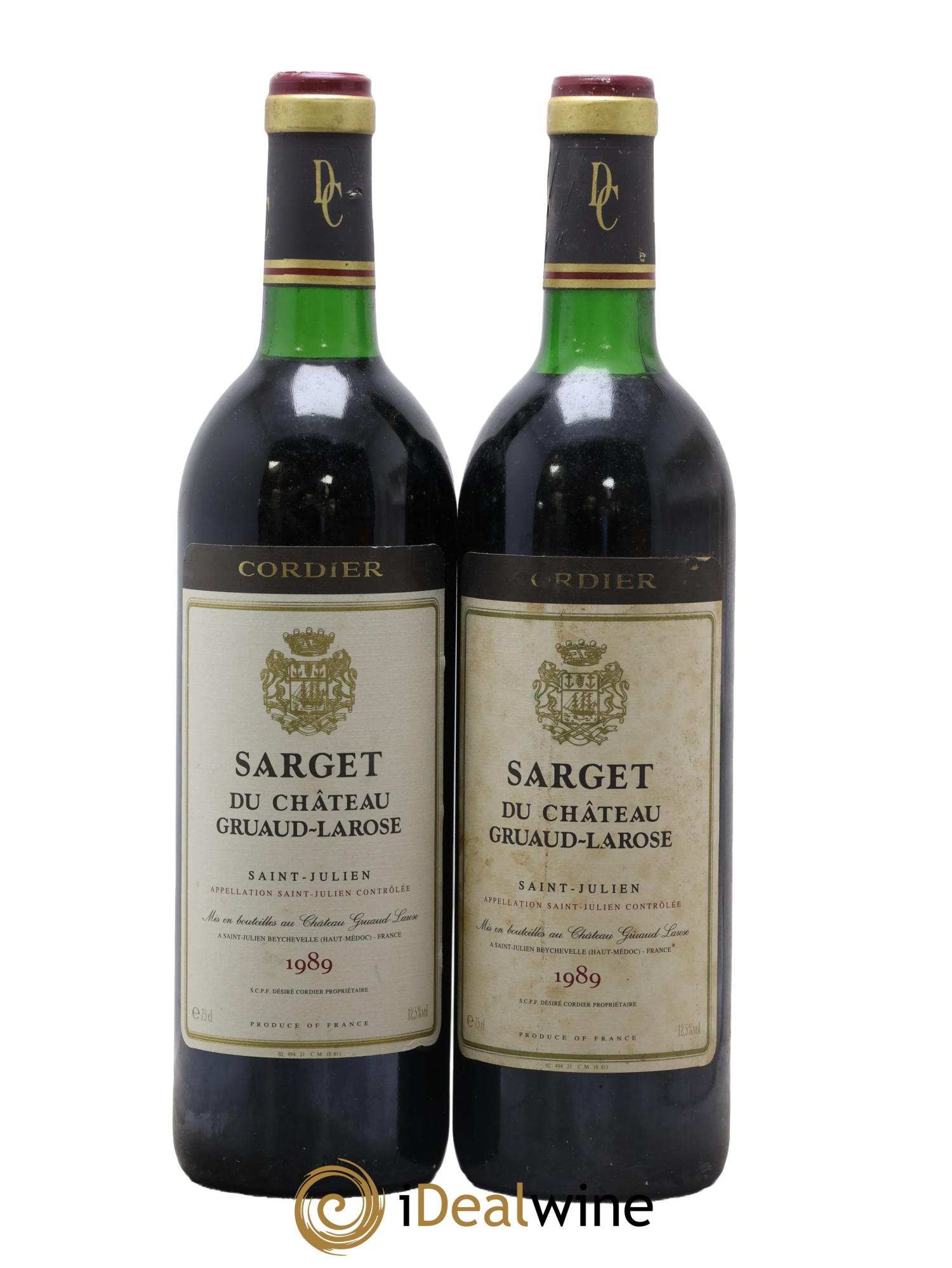 Sarget de Gruaud Larose Second Vin 1989 - Lot of 2 bottles - 0