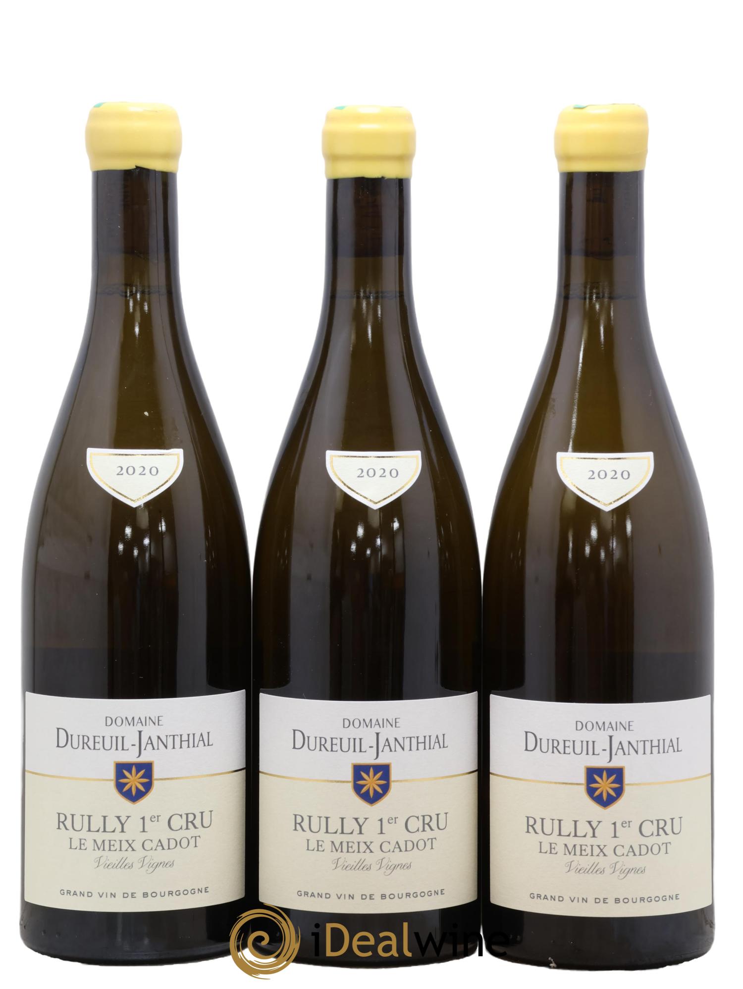 Rully 1er Cru Le Meix Cadot Vieilles Vignes Vincent Dureuil-Janthial 2020 - Posten von 3 Flaschen - 0