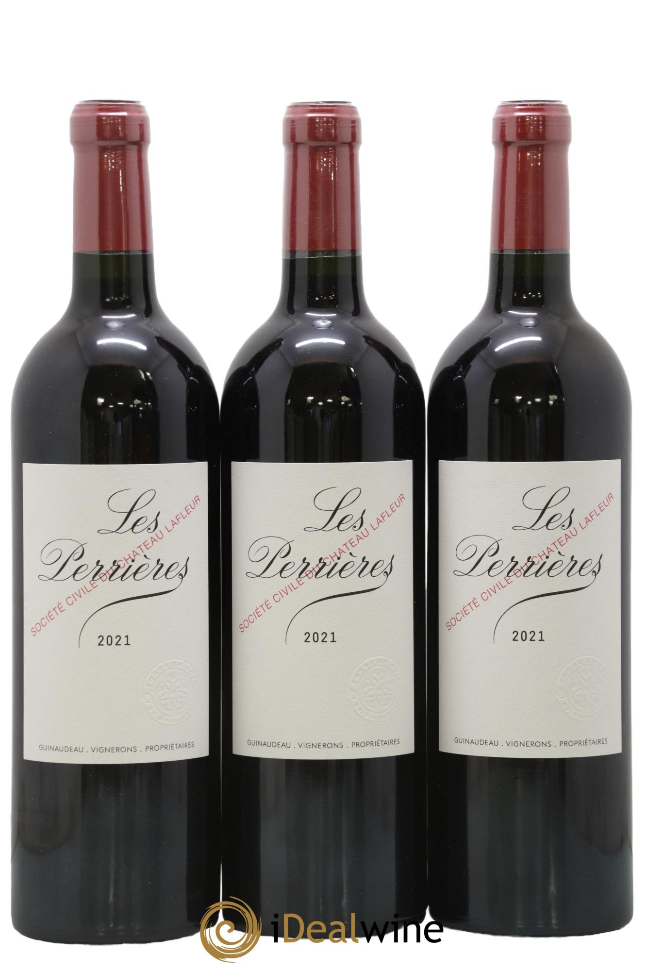 Bordeaux Les Perrières du Château Lafleur 2021 - Lot of 3 bottles - 0