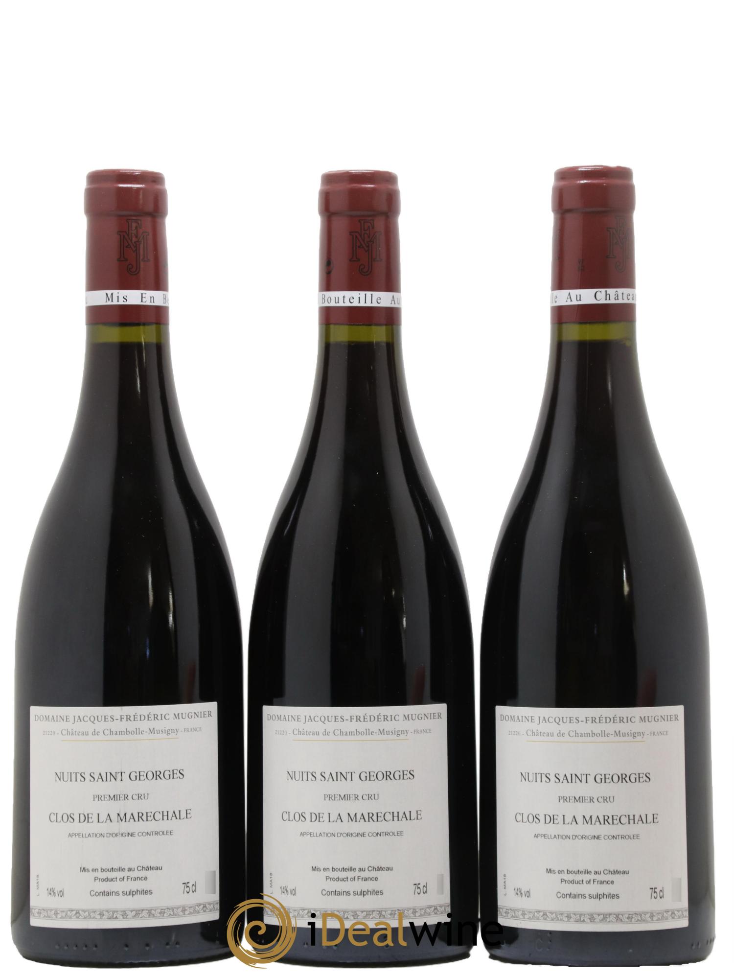 Nuits-Saint-Georges 1er Cru Clos de La Maréchale Jacques-Frédéric Mugnier 2018 - Lot de 3 bouteilles - 1