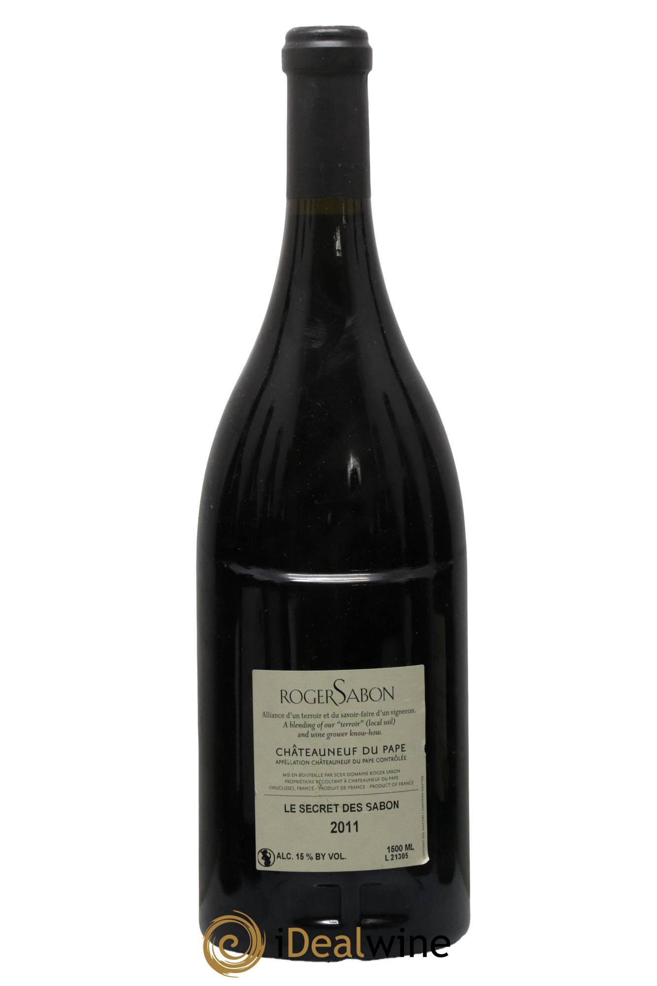 Châteauneuf-du-Pape Le Secret des Sabon Domaine Roger Sabon 2011 - Lot de 1 magnum - 1
