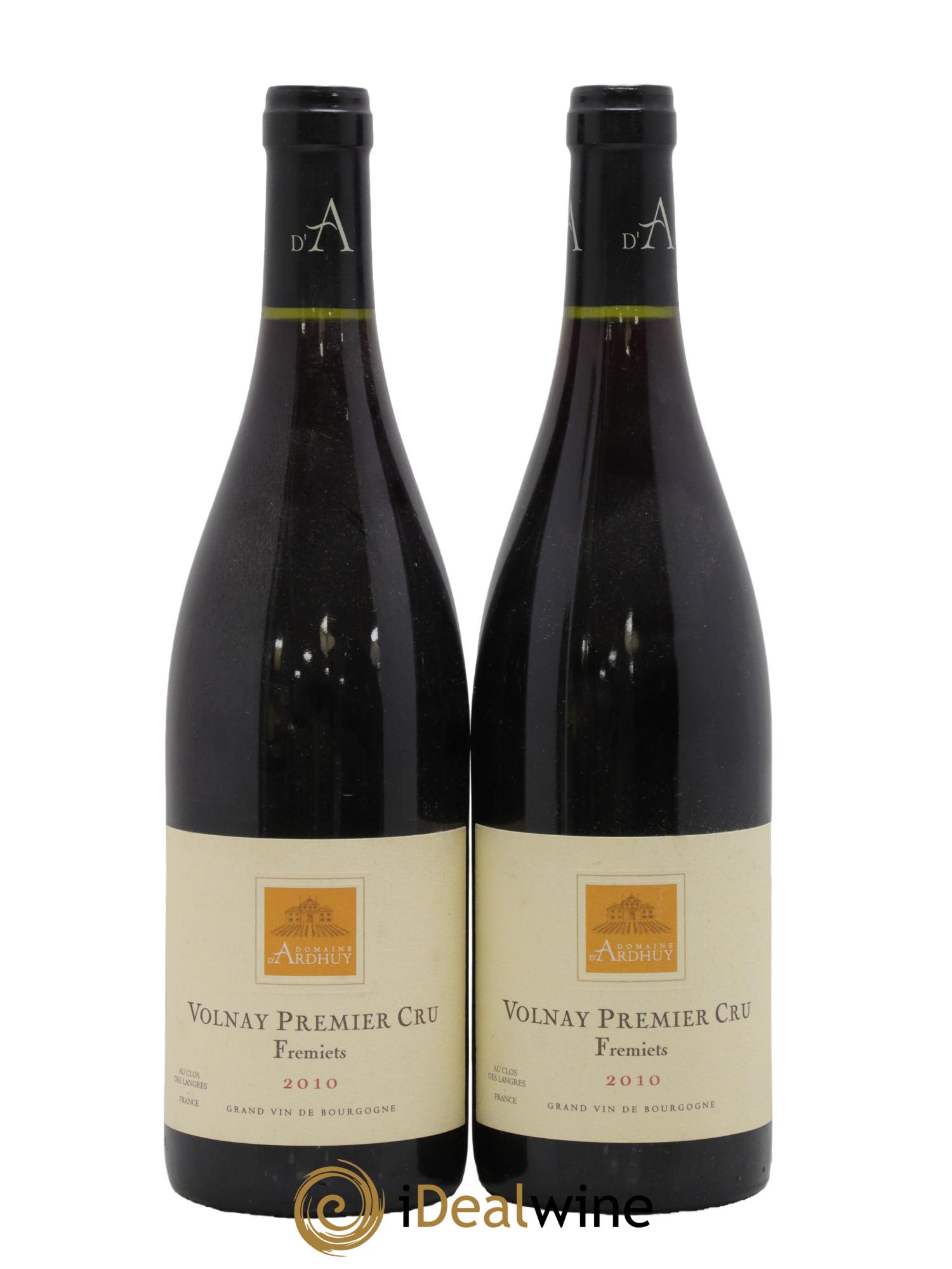Volnay 1er Cru Les Frémiets Ardhuy (Domaine d') 2010 - Lot de 2 bouteilles - 0