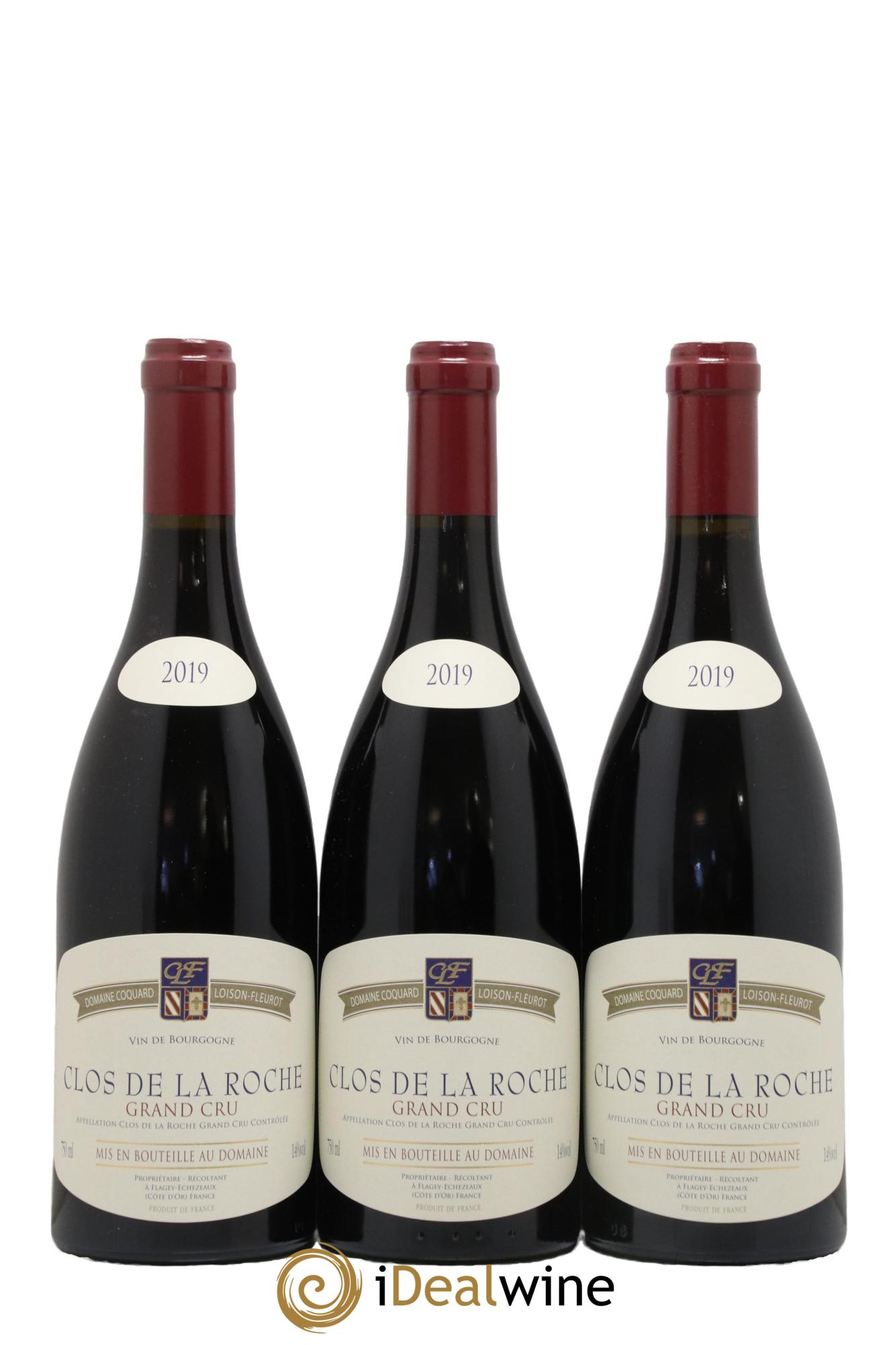 Clos de la Roche Grand Cru Coquard Loison-Fleurot 2019 - Lot de 3 bouteilles - 0