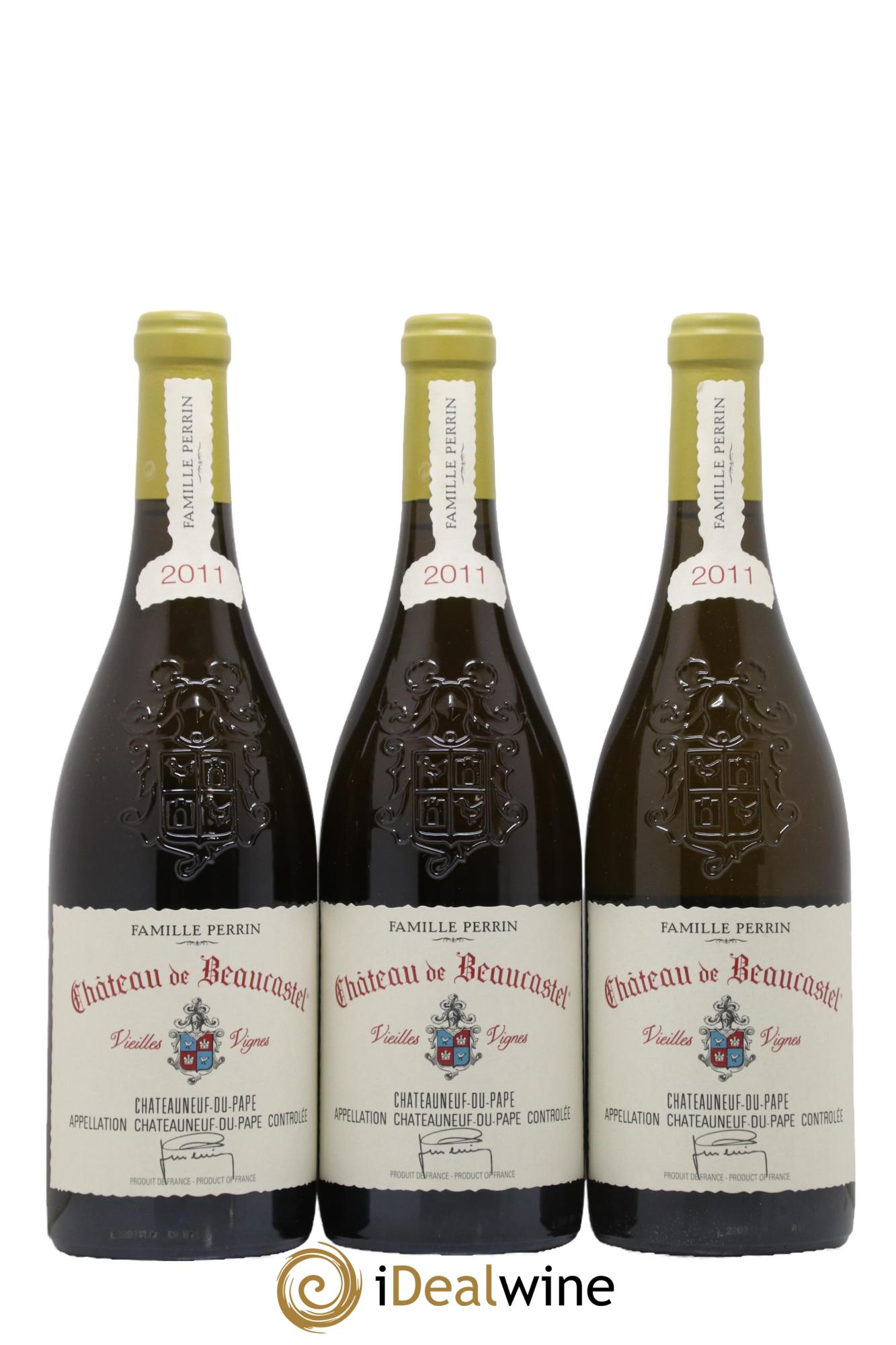 Châteauneuf-du-Pape Château de Beaucastel Vieilles vignes Roussanne Famille Perrin 2011 - Lot de 6 bouteilles - 2
