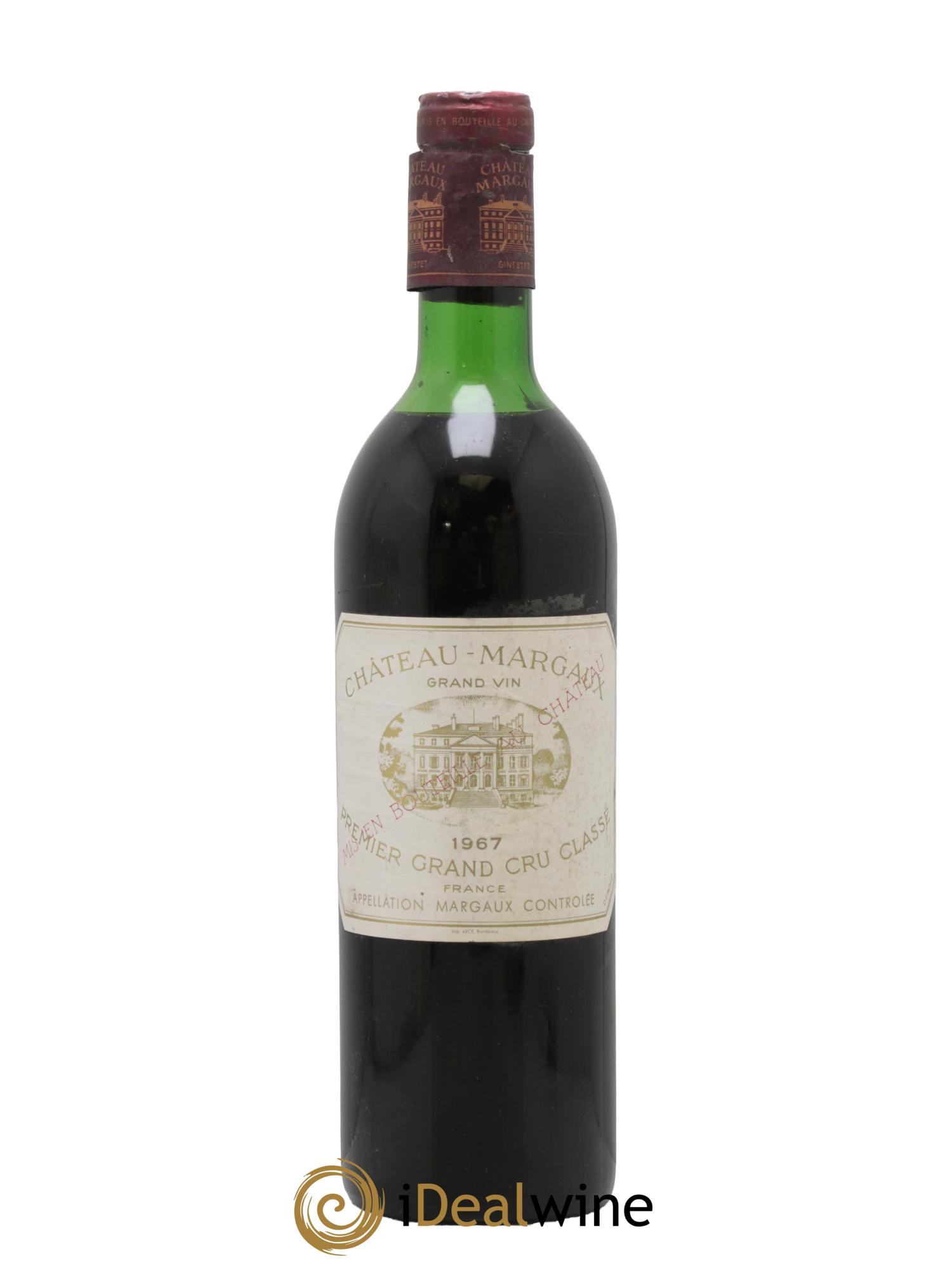 Château Margaux 1er Grand Cru Classé 1967 - Posten von 1 Flasche - 0