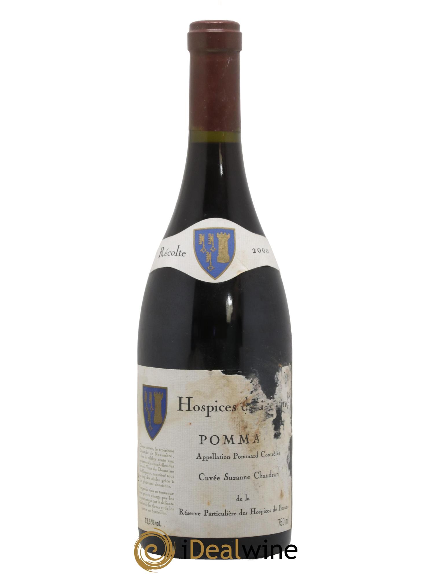 Pommard Cuvée Suzanne Chaudron Hospices de Beaune 2000 - Lot de 1 bouteille - 0