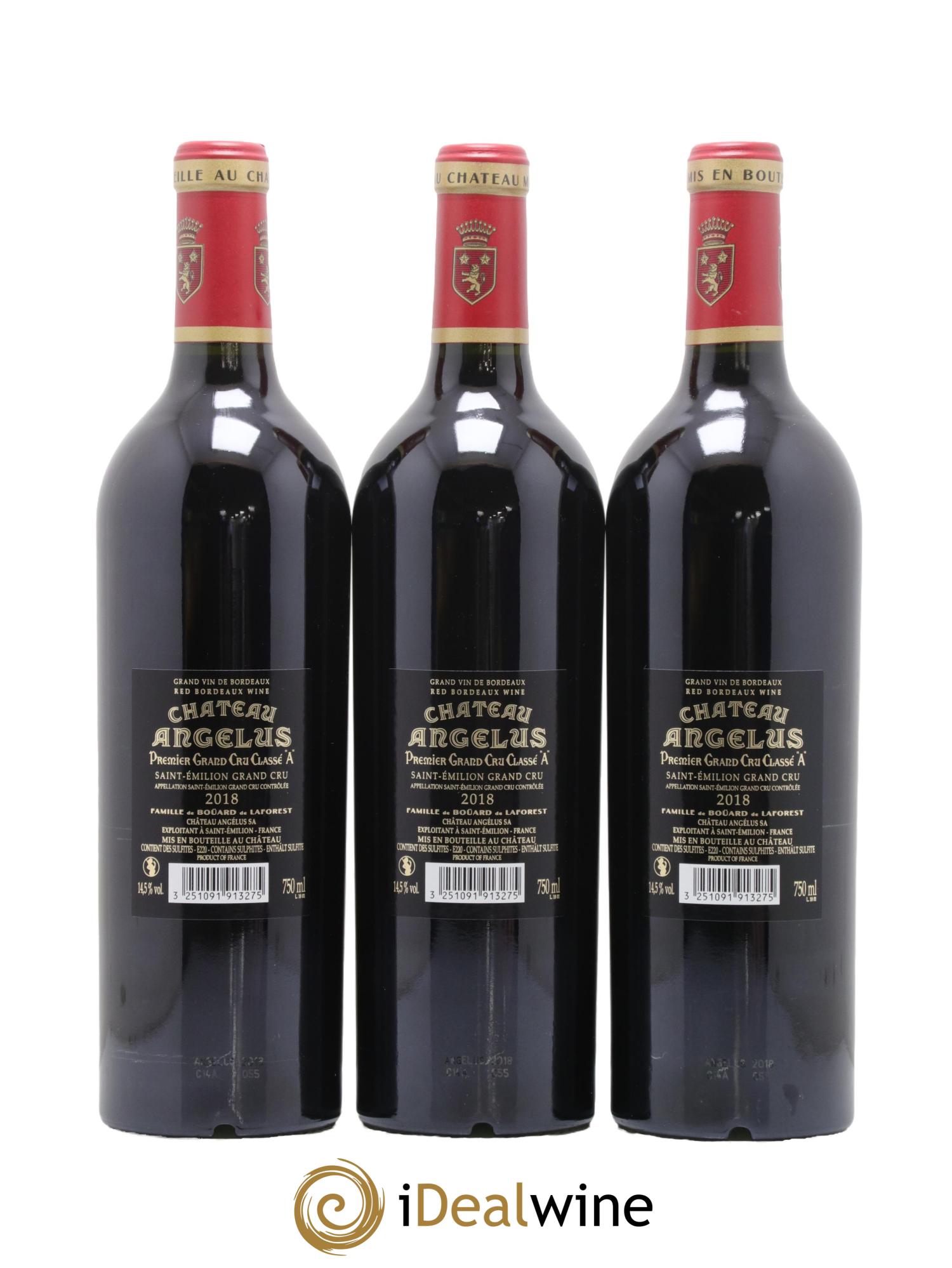 Château Angélus 1er Grand Cru Classé A 2018 - Lot de 6 bouteilles - 2