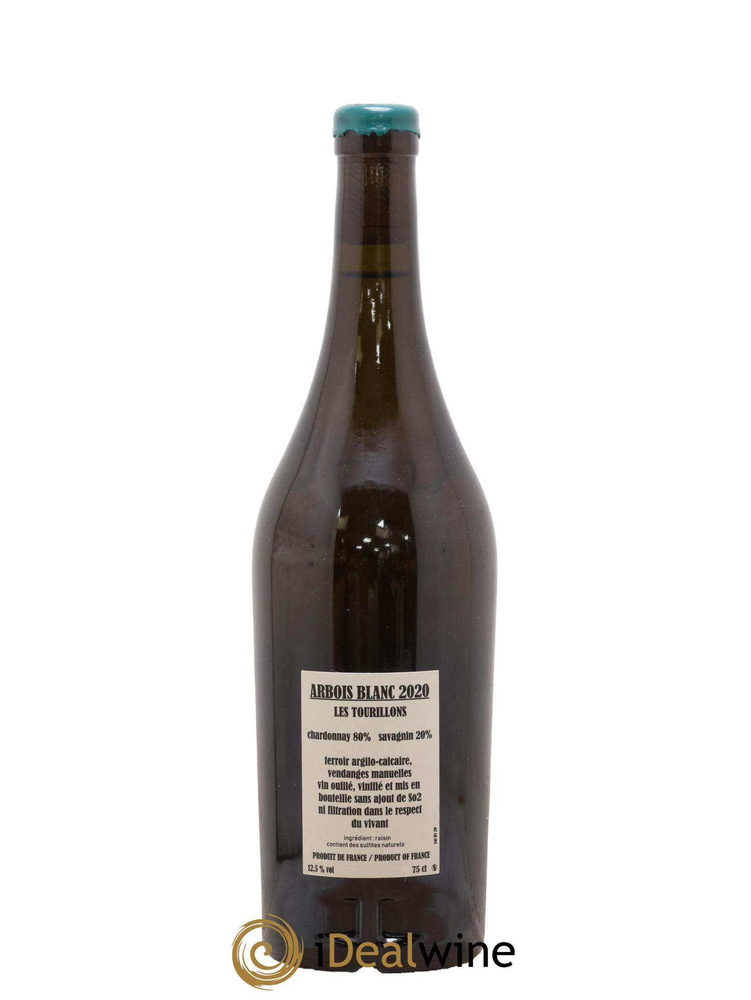 Arbois Chardonnay Savagnin Les Tourillons Adeline Houillon & Renaud Bruyère 2020 - Lot of 1 bottle - 1