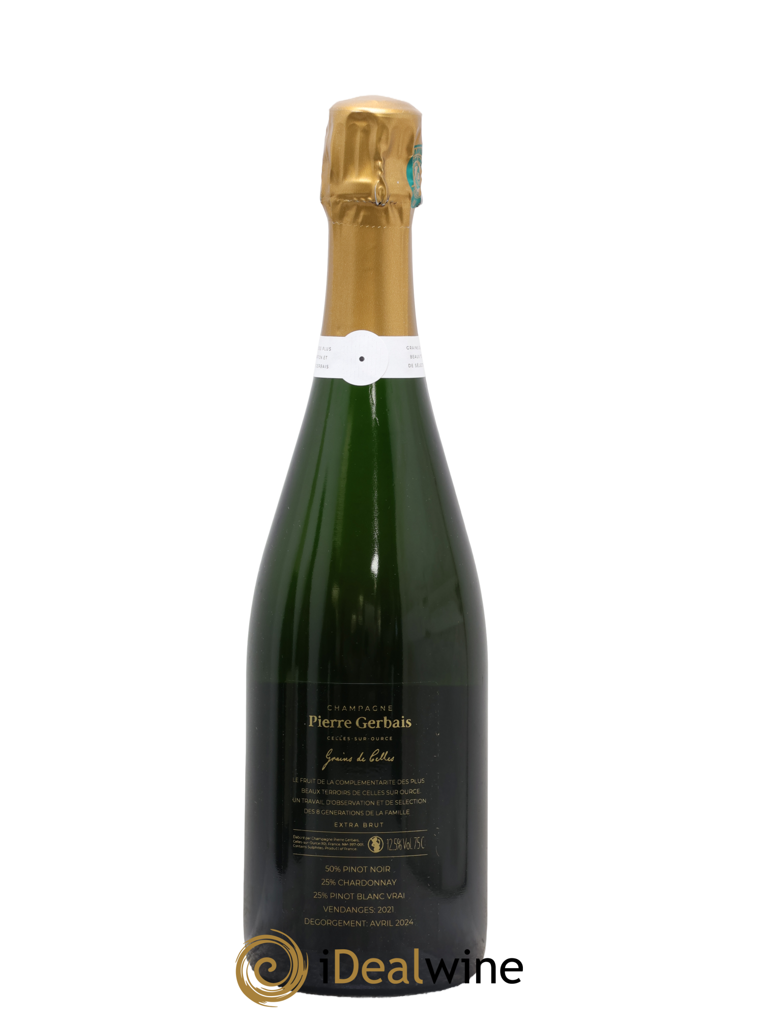 Grains de Celles Extra-Brut Pierre Gerbais 2021 - Lot de 1 bouteille - 1