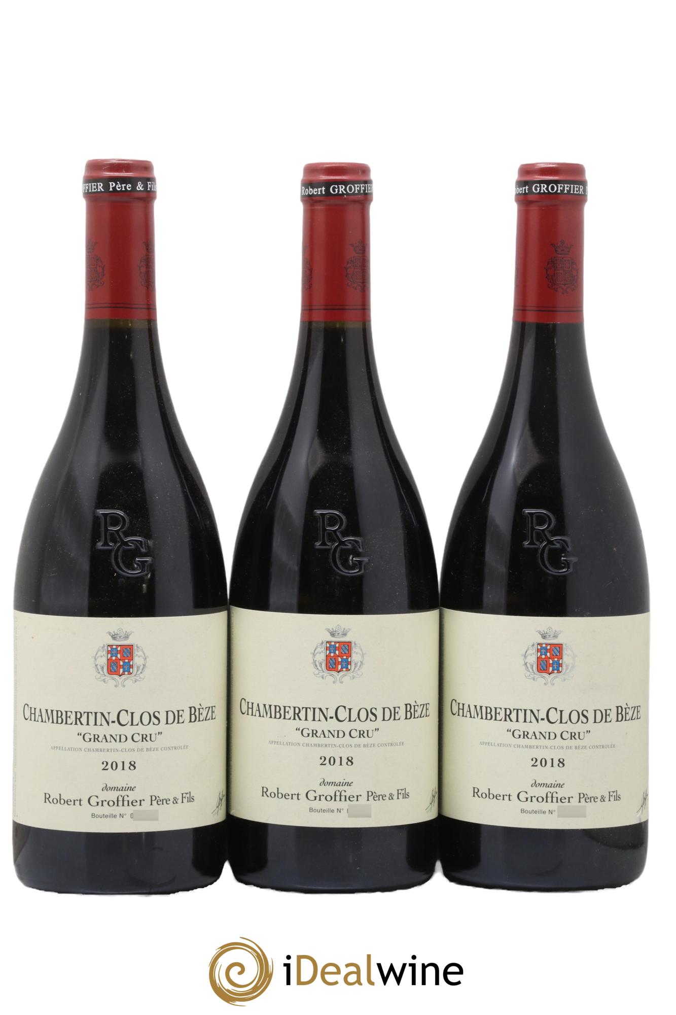 Chambertin Clos de Bèze Grand Cru Robert Groffier Père & Fils (Domaine) 2018 - Lot de 3 bouteilles - 0