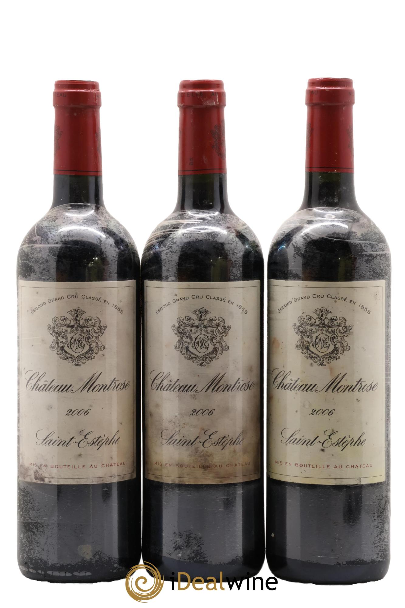 Château Montrose 2ème Grand Cru Classé 2006 - Posten von 3 Flaschen - 0